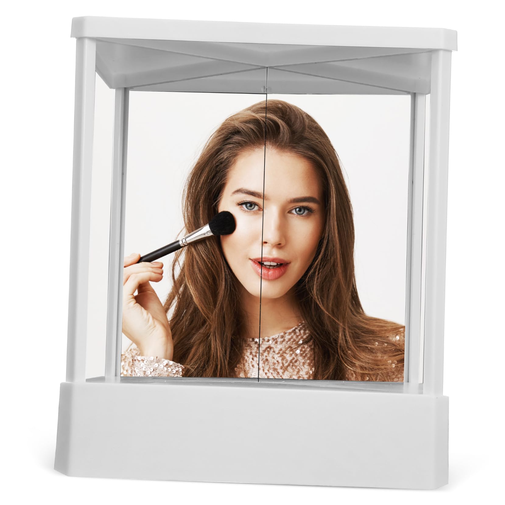 Miroir de Maquillage Non Inversé pour une Coiffeuse Lumineuse de Chambre