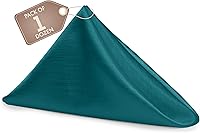 Vista 471 de Ultimate Textile -1 docena - Reversible Shantung Satin - Majestic - Servilletas de tela Majestic de 17 x 17 pulgadas color azul pizarra