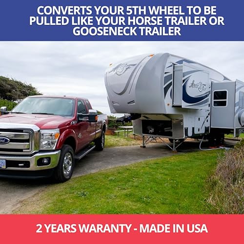 Miniatura 16 de 12" quinta rueda para cuello de cisne adaptador Hitch