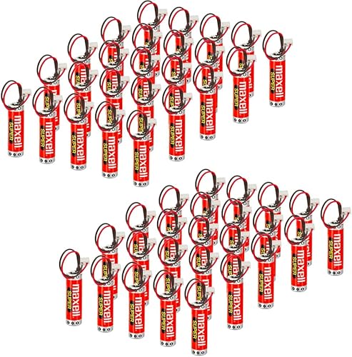 XIAOXX (paquete de 50 unidades) 3.6V ER6C AA PLC Batería de 1800mAh para FX F2-40BL PLC con enchufe blanco batería de litio nuevo