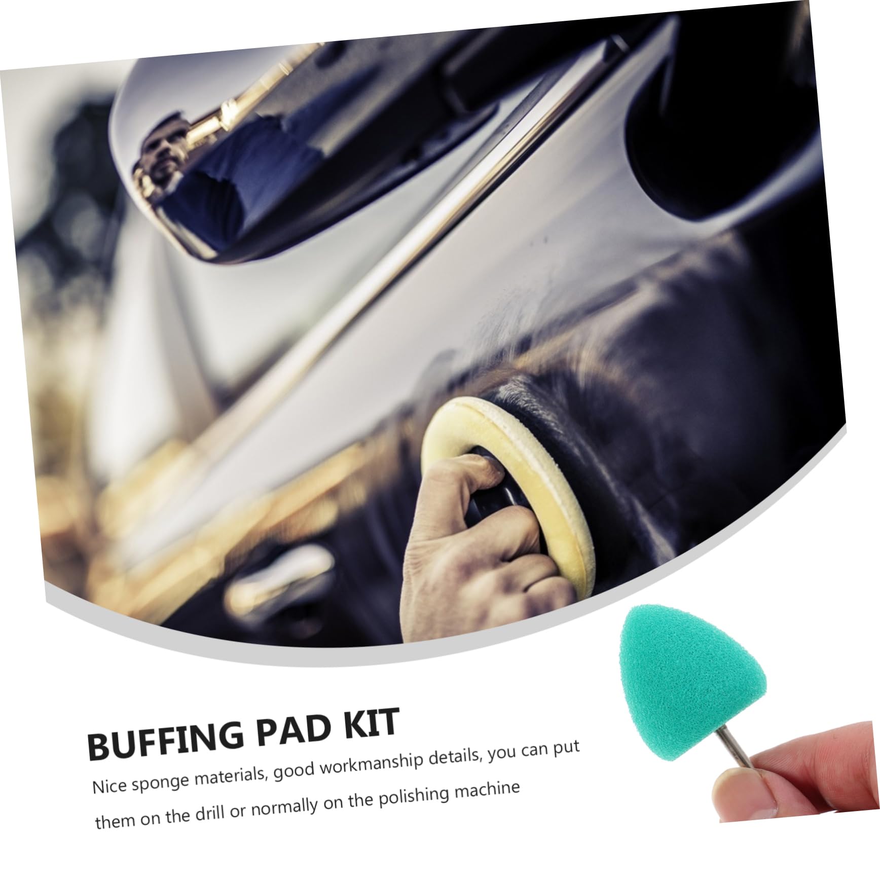Cabilock 2 Sätze Teiliges Polierschwamm Für Auto Buffing Pads Für Poliermaschine Für Autolackpflege Hochwertige Polierpads Für Schnelles Und Effektives Polieren Von Kratzern 16 Stücke * 2