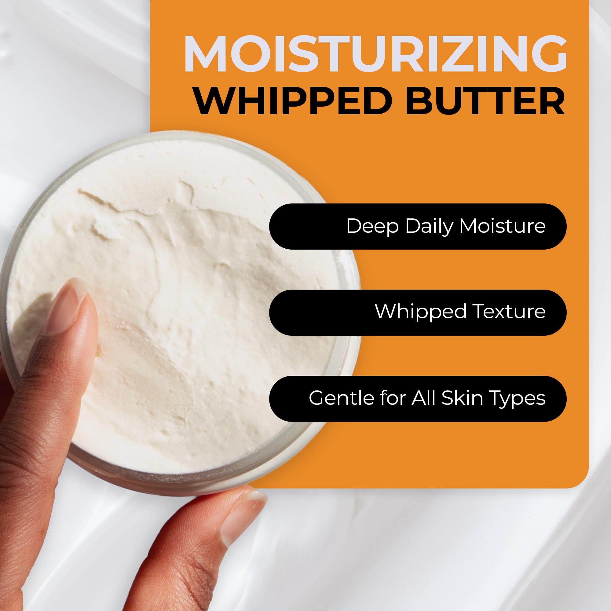 RA COSMETICS Afrikanische Sheabutter mit rosa Zucker, 100 % geschlagene Shea-Körperbutter aus Ghana, feuchtigkeitsspendende, natürliche Hautpflege für trockene Haut, Haare, Kopfhaut, nährt, macht sie