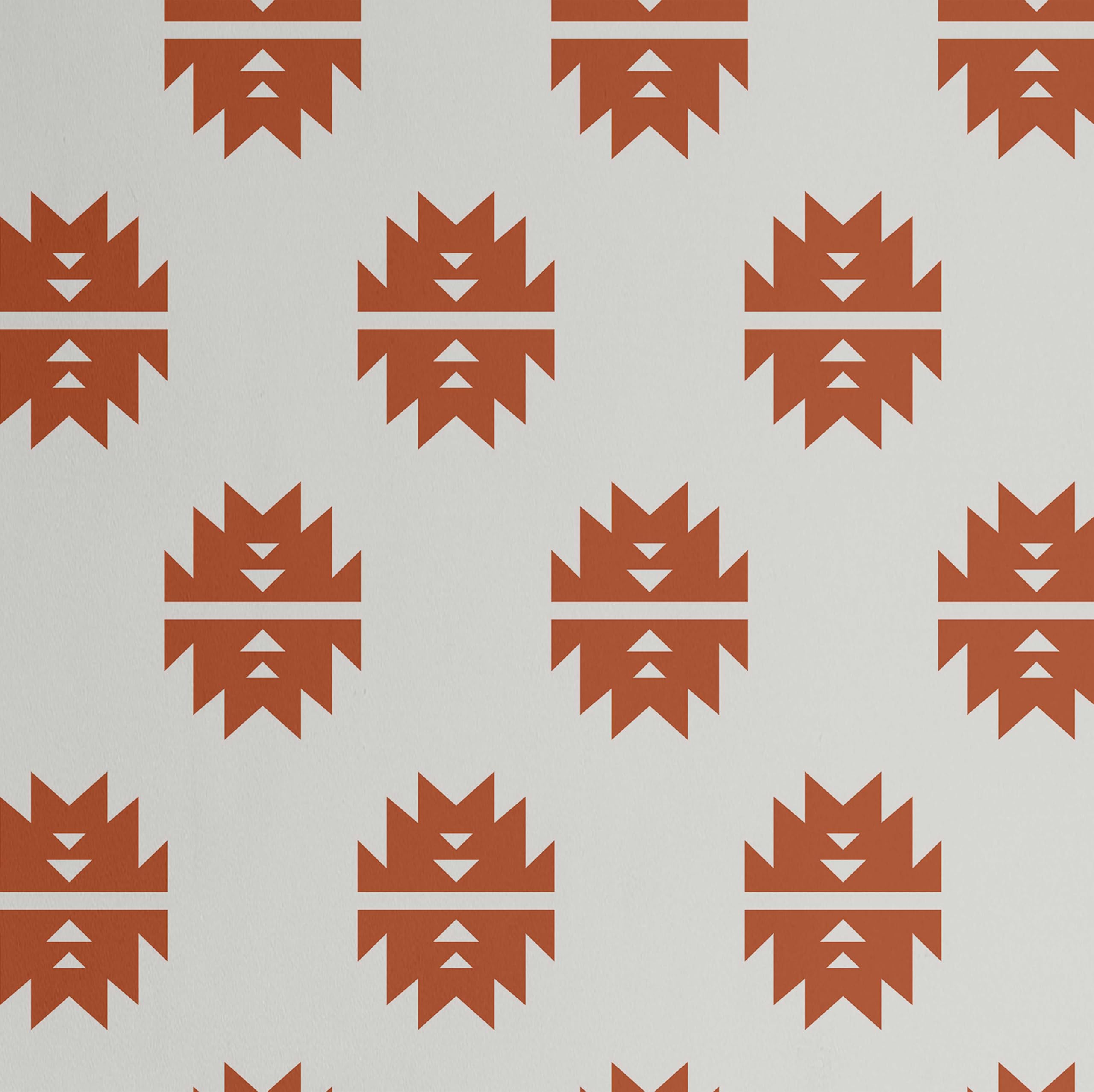 Papier peint tribal marron S4Sassy 63,5x304,8 cm amovible