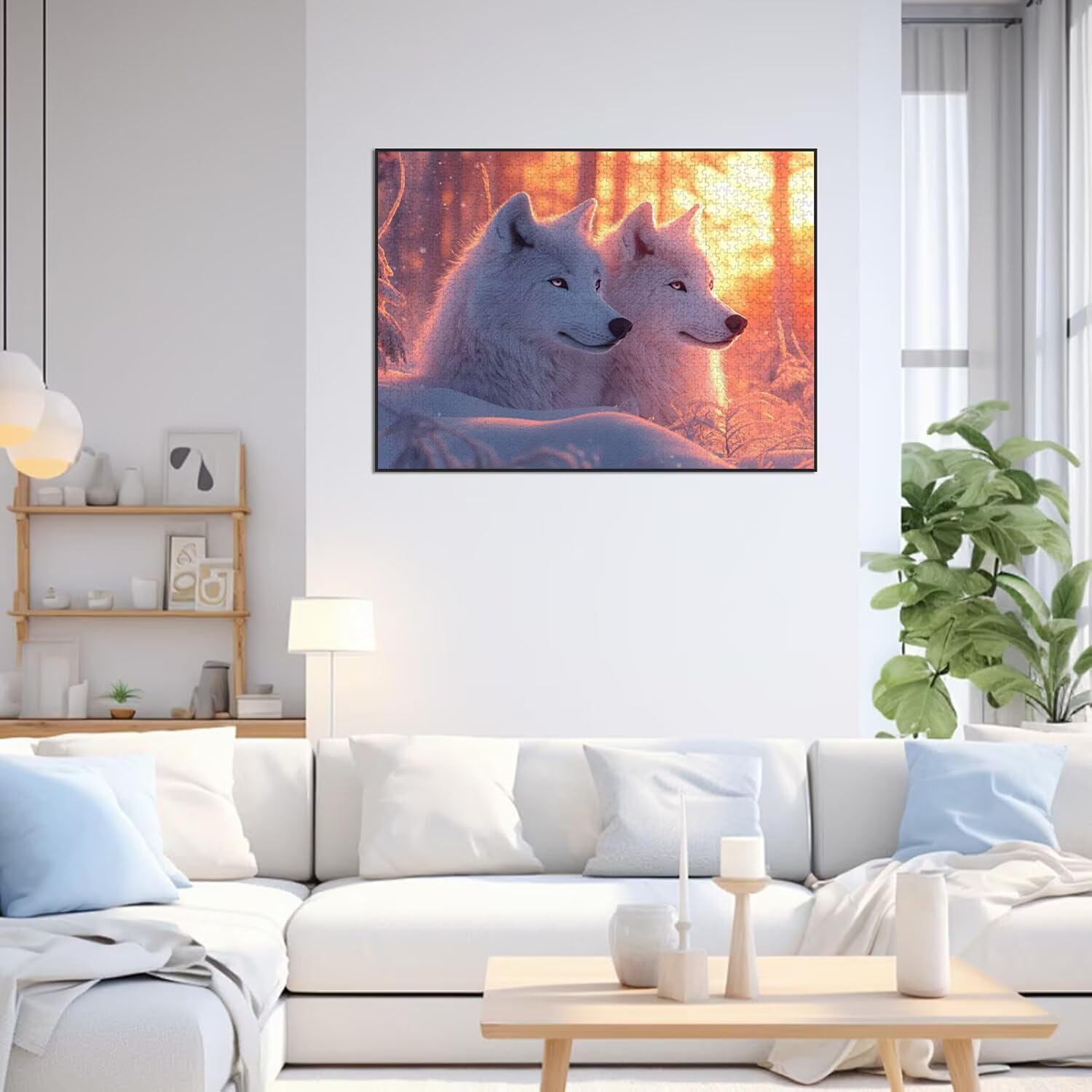 Puzzle 3000 Pezzi lupo Puzzle Adulti, Gioco Educativo, n-393 | Jigsaw Puzzles Sole calante, Impossibile Difficile Sfida, Classici Gioco Familiare, Giochi Divertenti, Idee Regalo