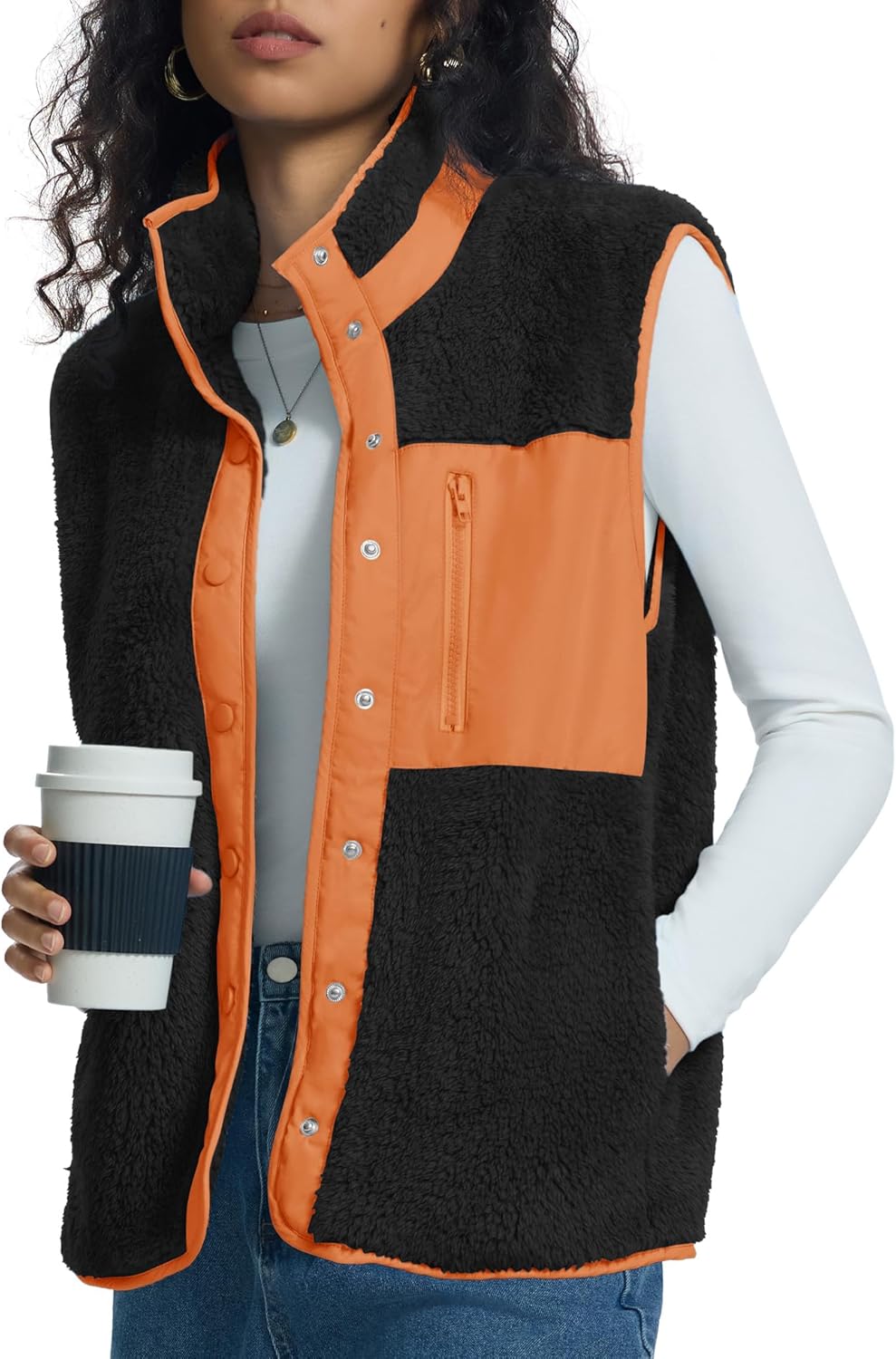 Kjelvik Teddy Fleece vest met patroon Norel Rose 36 t/m 46 | De - Sfeervol genieten