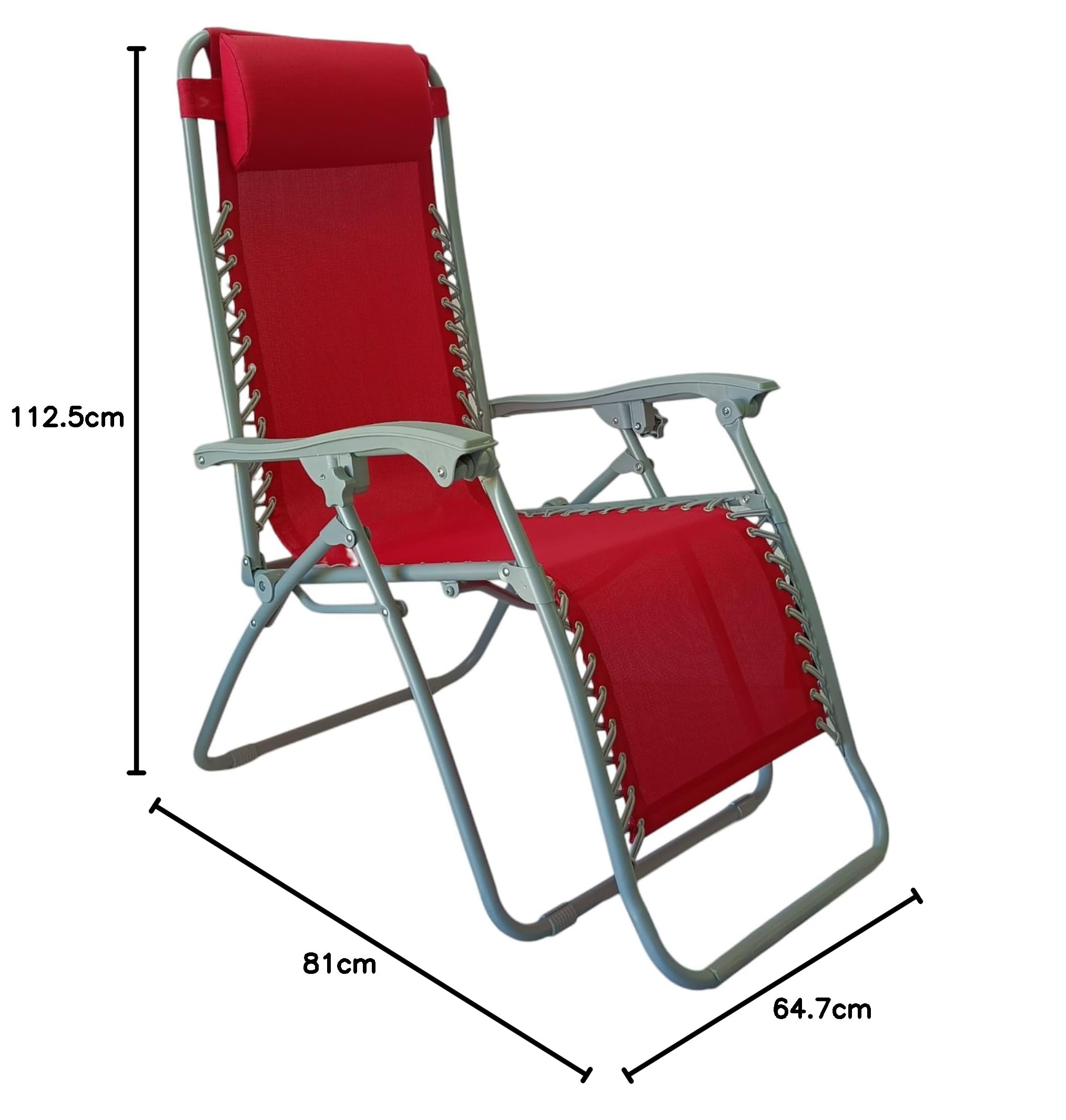 Pincho Tumbona Jardin Exterior, Sillon Gravedad Cero, Hamaca, Silla Jardin Exterior, Plegable, terraza, Camping