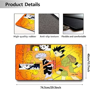 Amazon | デスクマット 事務机マット ハンター×ハンター (1) 大型