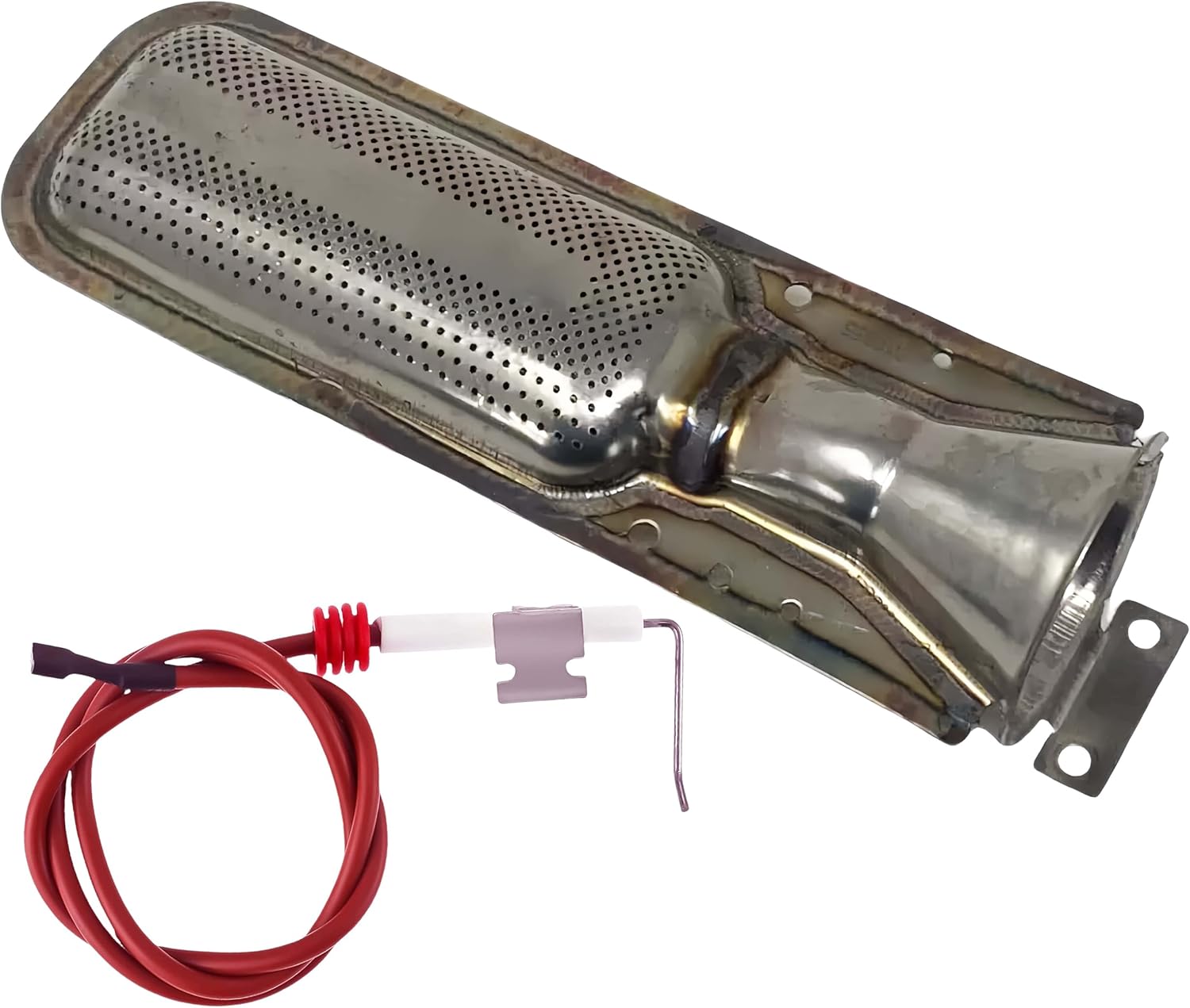 232286 Single Probe Gas Furnace Igniters Electrode with Wire Assembly and 010799 Furnace Burner Tube for Suburban 934701426 SF-20, SF-25, SF-30, SF-35 (SF Series)