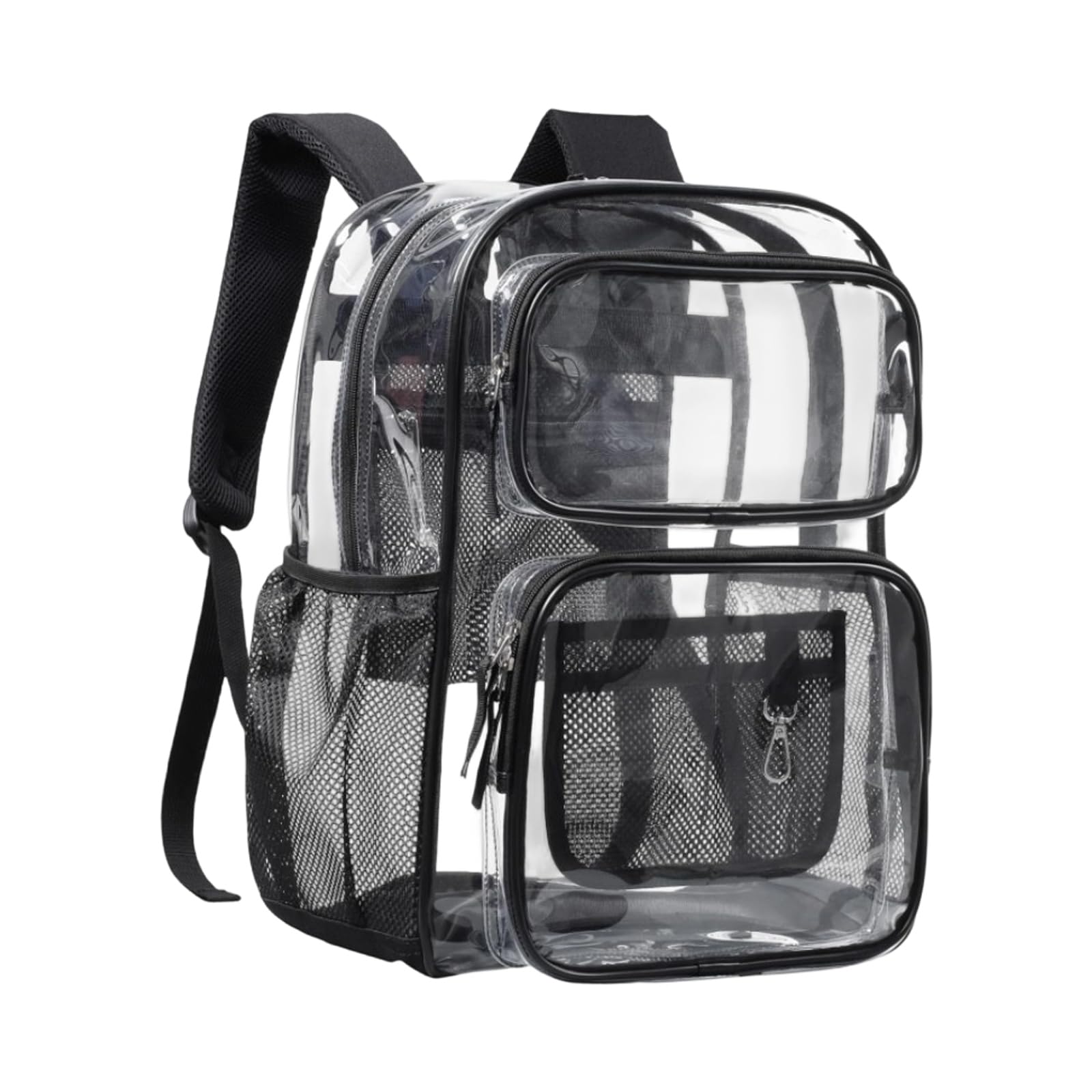 Zaino scolastico trasparente, con materiali plastici in PVC resistenti all ' acqua e tracolla robustamente rinforzata, zaino trasparente per carichi pesanti Borse per libri in plastica in PVC