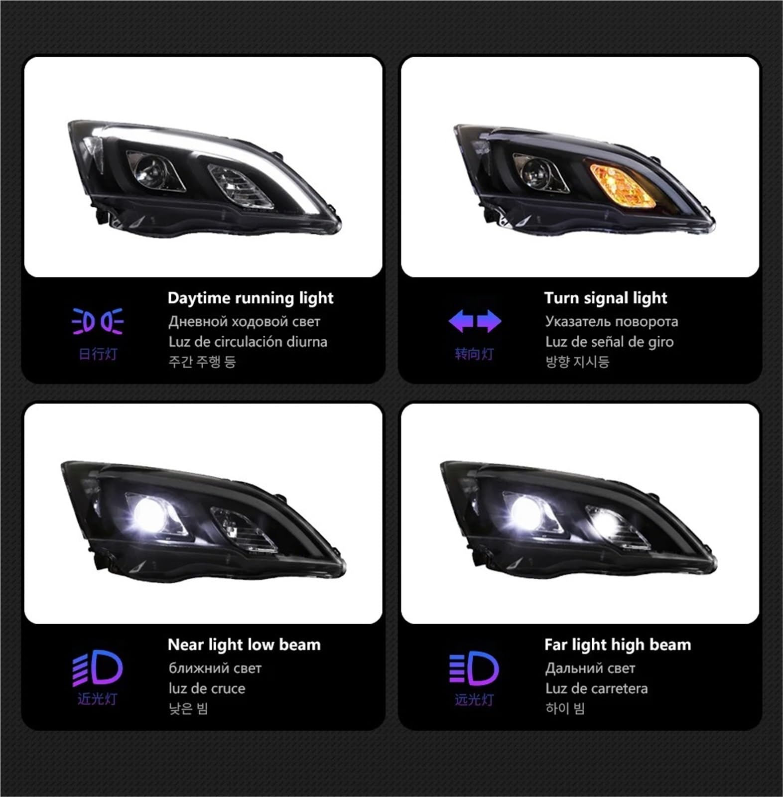 Faro Anteriore per Auto 2007-2011 Fari CRV DRL Indicatore di direzione Buon Fascio Angel Eye Lente proiettore Faro Anteriore Gruppo Faro Auto