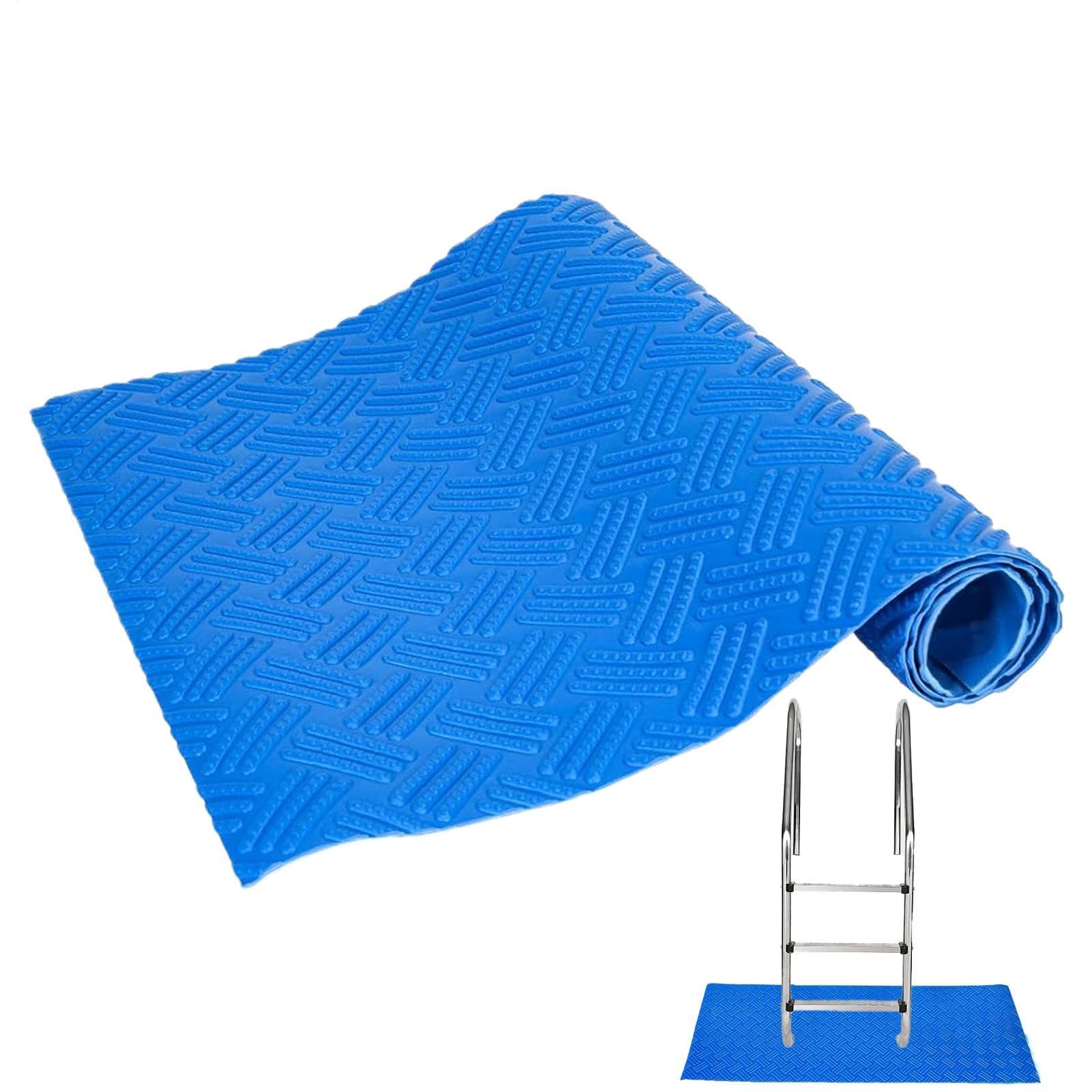 Swimming Pool Ladder Mat | Non-Slip Cuttable Bathroom Mat - Non-Slip Pool Step Pad | for Homeowners Hotel Resort Play Area Camping Backyard Garden Yard Patio Playground Kitchen Summer