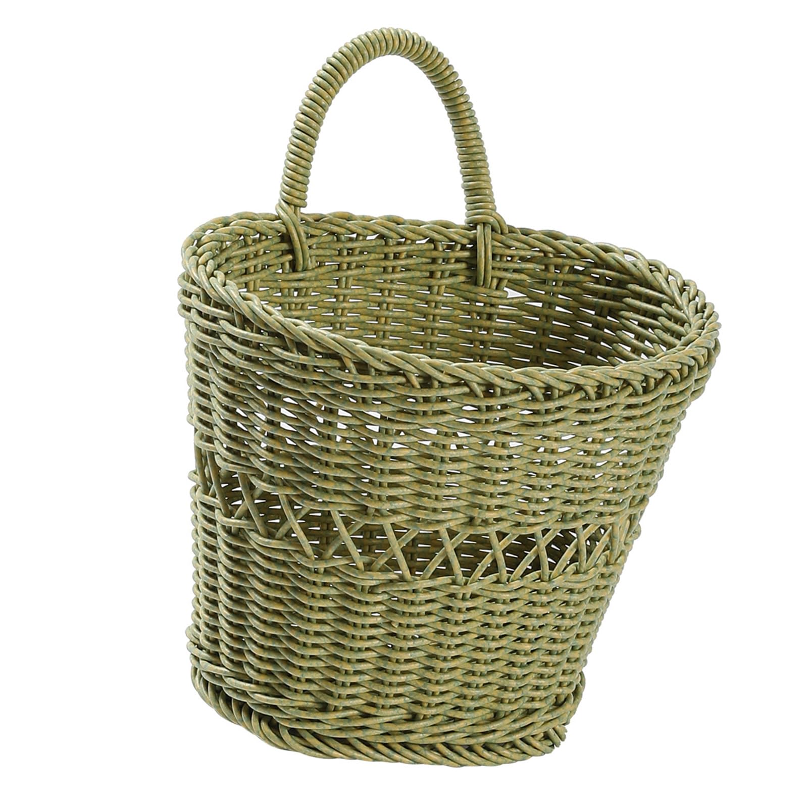 TQUXNGA Space Saving Wall Basket with Breathable Handwoven Design Gingers Garlic Storage Container Kitchen Organiser Interlaced Storage Bin