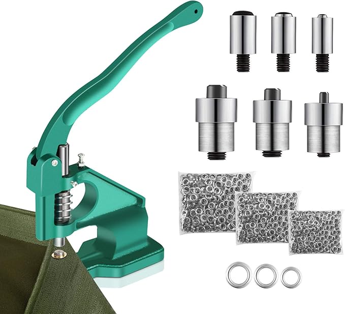 Set Pinza Occhielli Pressa Manuale Pinza Occhielli, Pressa Rivetti Set - Foto 4