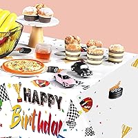 Vista 5 de Tudomro Mantel para auto, 3 unidades, rectangular, desechable, de plástico, 54 x 108 pulgadas, resistente a las manchas, impermeable, para niños