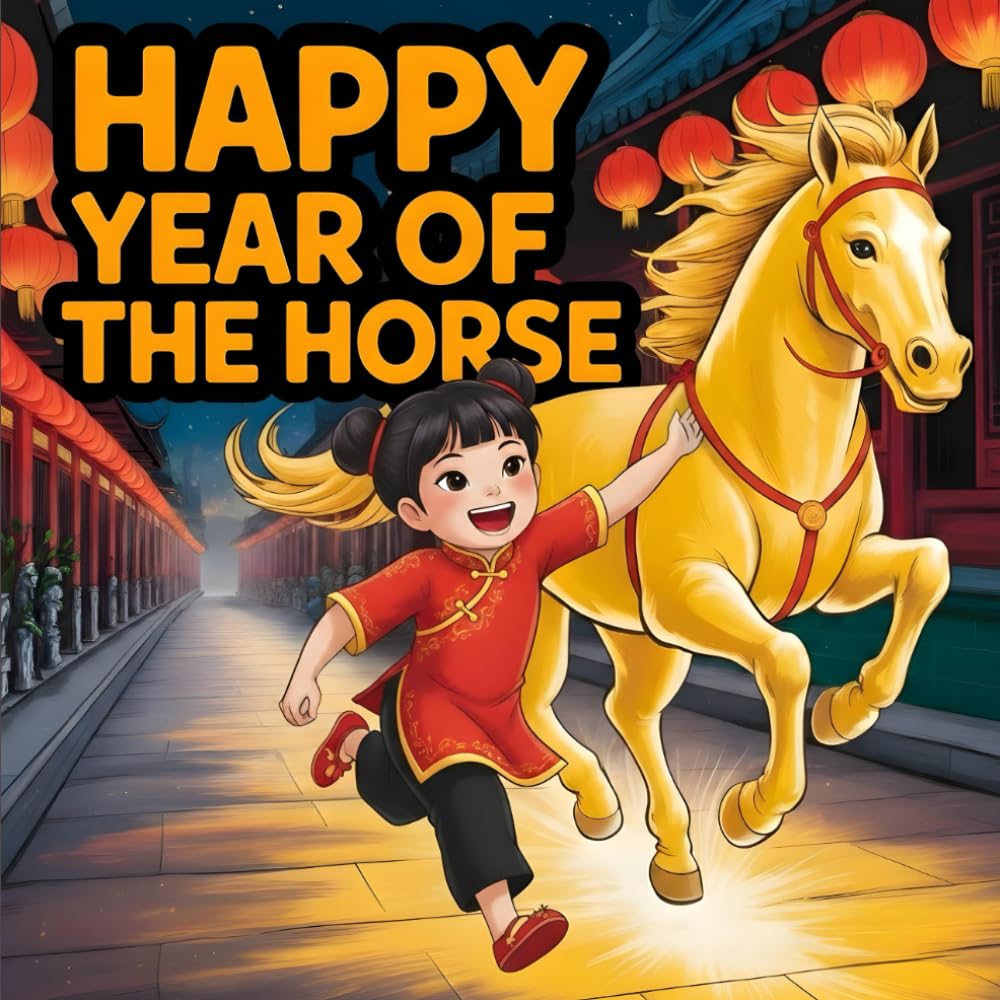 Happy Year of the Horse: A Lunar New Year book for Kids About Family, Friendship, and Courage Celebrating Zodiac Animals Fun Story books Educational ... Children Ages 3–8 (LUNAR CHINESE NEW YEAR)