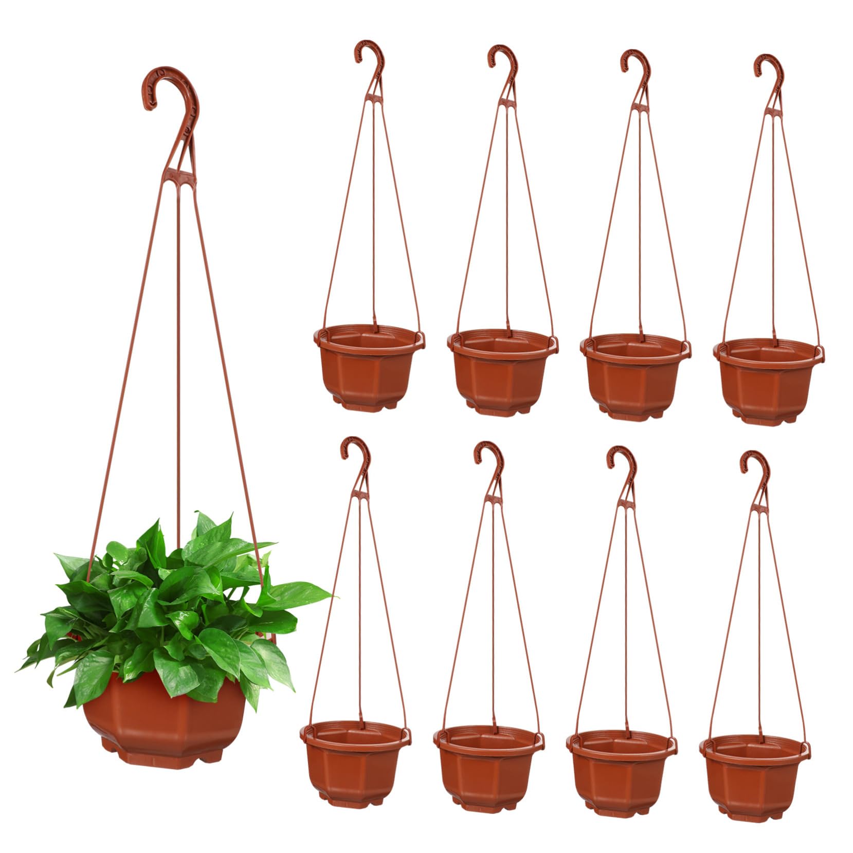 Jardinière et pot de fleurs plastique pour balcon et clôture extérieurs NUOBESTY suspendu