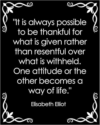 Be Thankful For What Is Given - Christian Inspirational Wall Decor Print, Elisabeth Elliot Modern Motivational Wall Art For Living Room Decor, Home