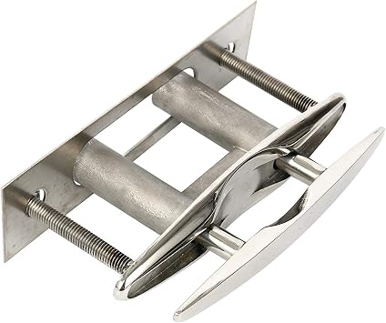 Amarine Made Pair of Boat Marine Stainless Steel 316 Pull up Cleat Flush Mount Cleat Lift