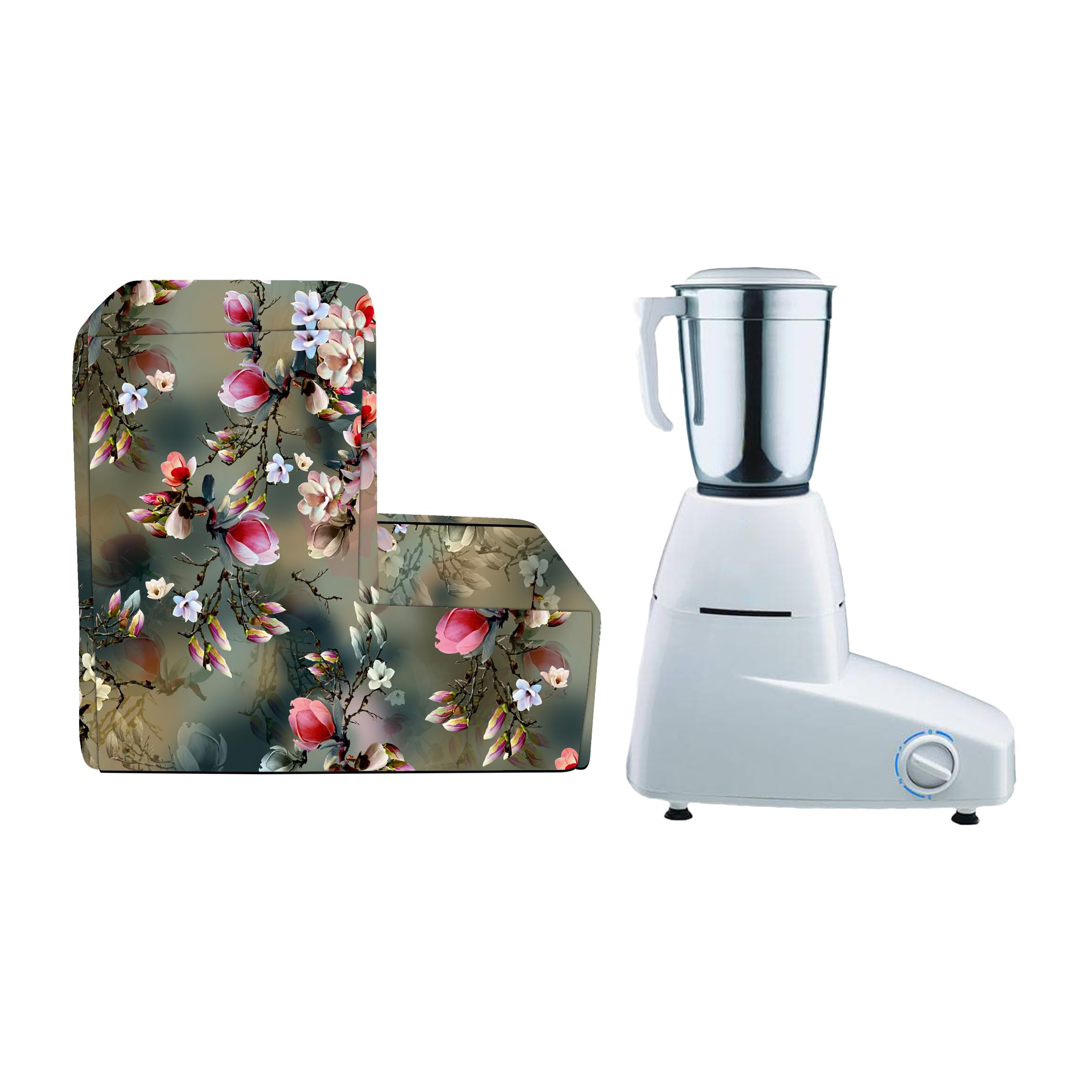 HomeStore-YEP Printed Mixer Grinder Cover for Major 'L' Type of Mixies - Free Size (Green)