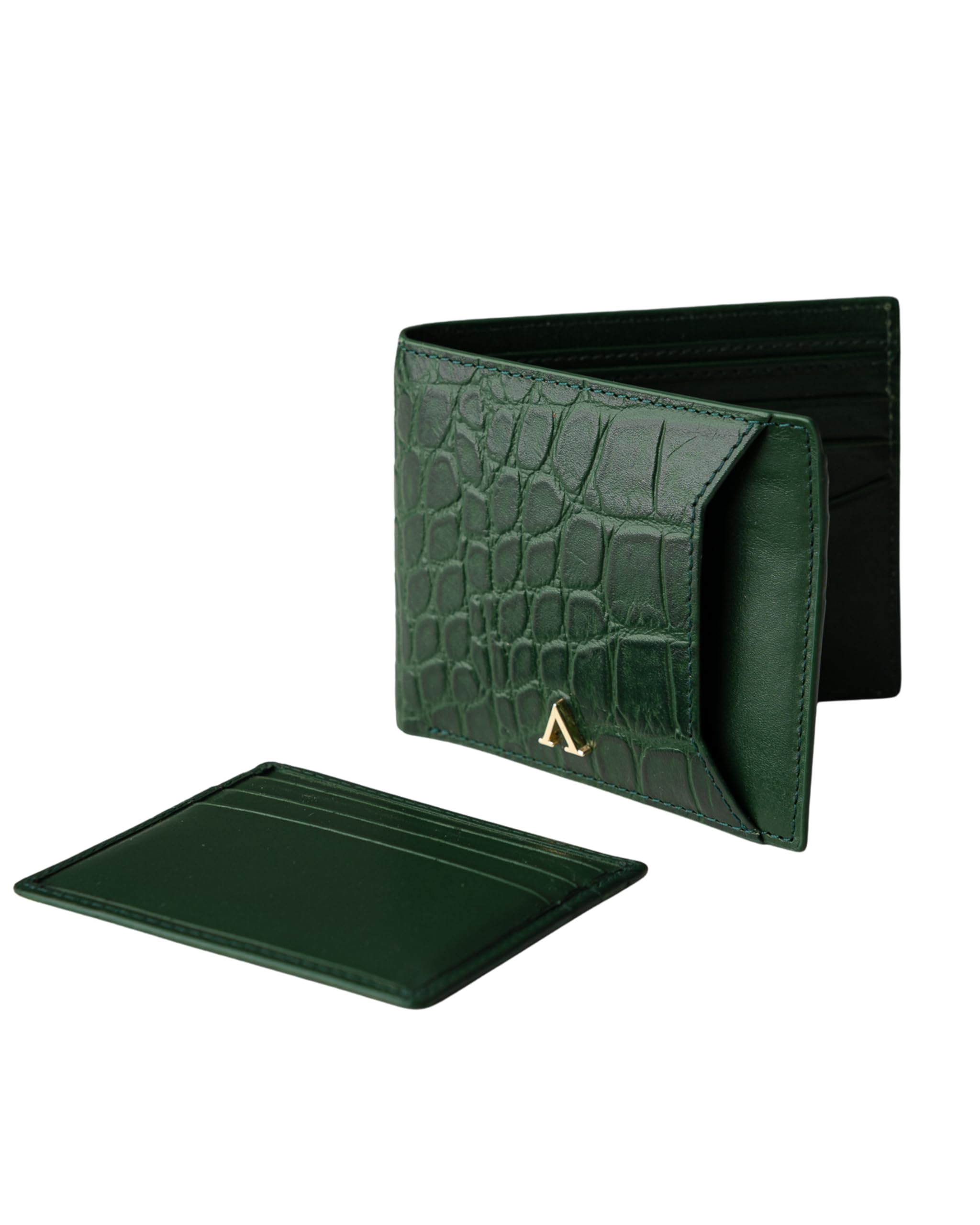 Prestigio Men’s Wallet – Bi-Fold Design with Detachable Cardholder, Emerald Green-image-42