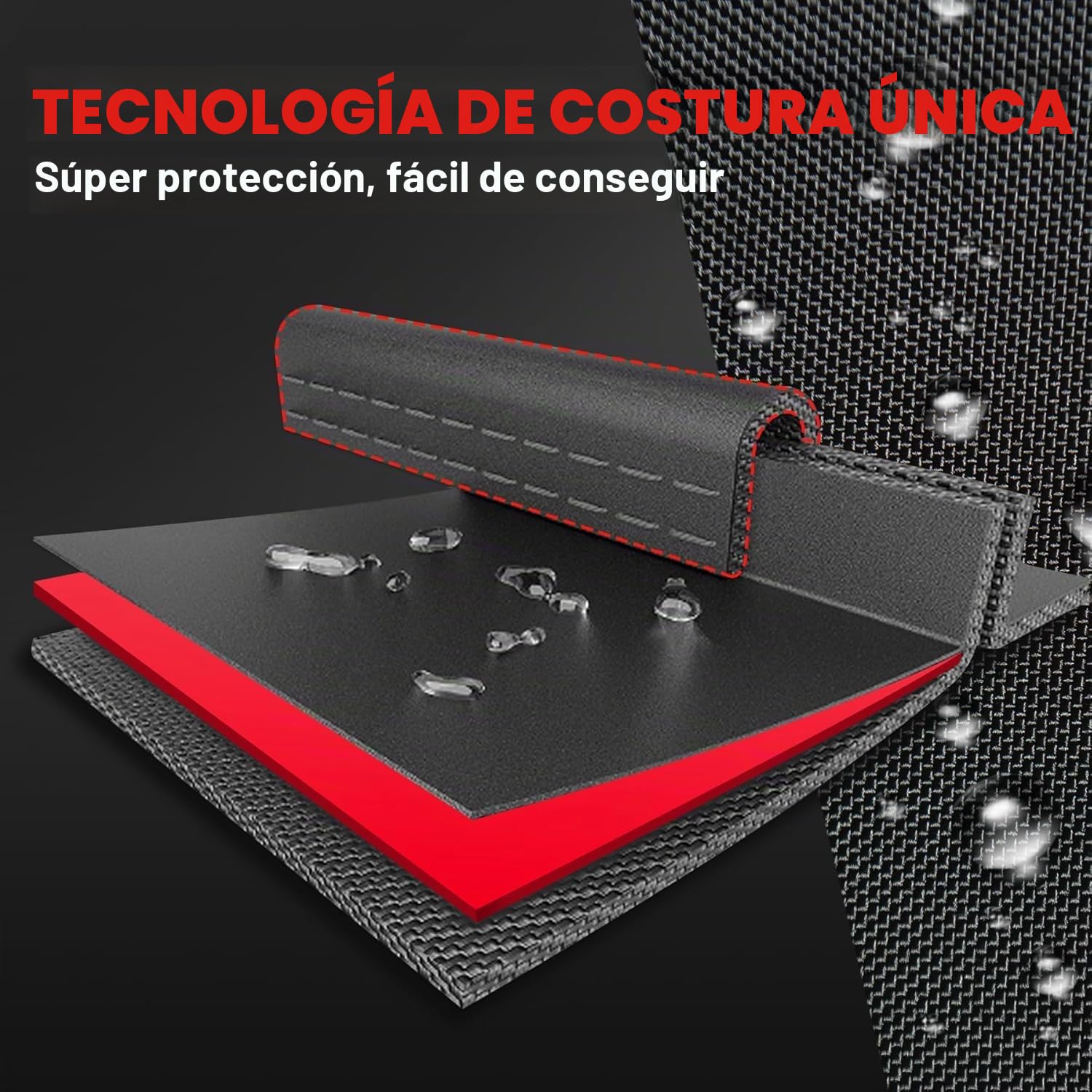 Zettum Cubierta para tumbona de jardín 200 cm, Funda para chaise longue de Patio 600D Oxford in PU, Cubierta Muebles Jardín impermeable y resistente a los rayos UV (203 X 81 X 81 CM)