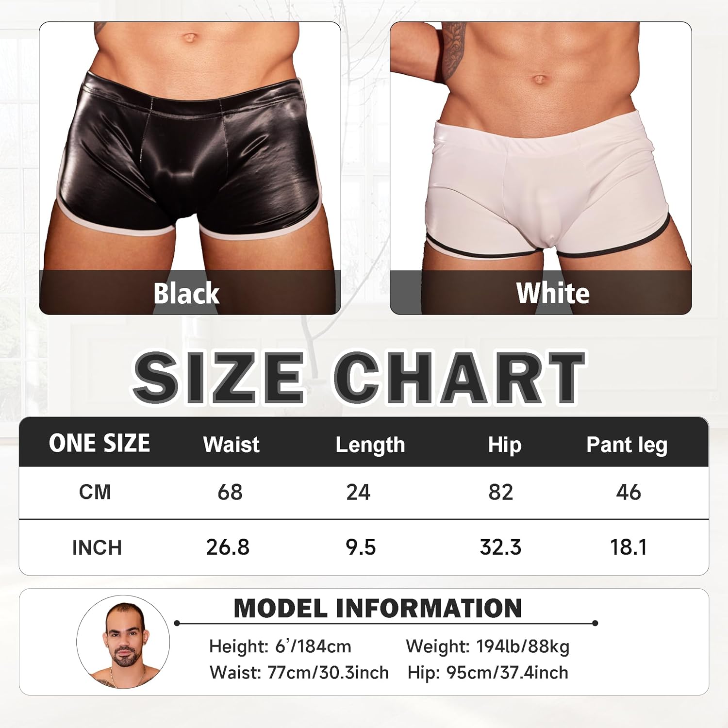 DTODWW Mens Satin Luster Boxer Shorts Solid Briefs Stylish & Smooth Comfortable Underwear for Men Underwear Daily Vacation - Image 6