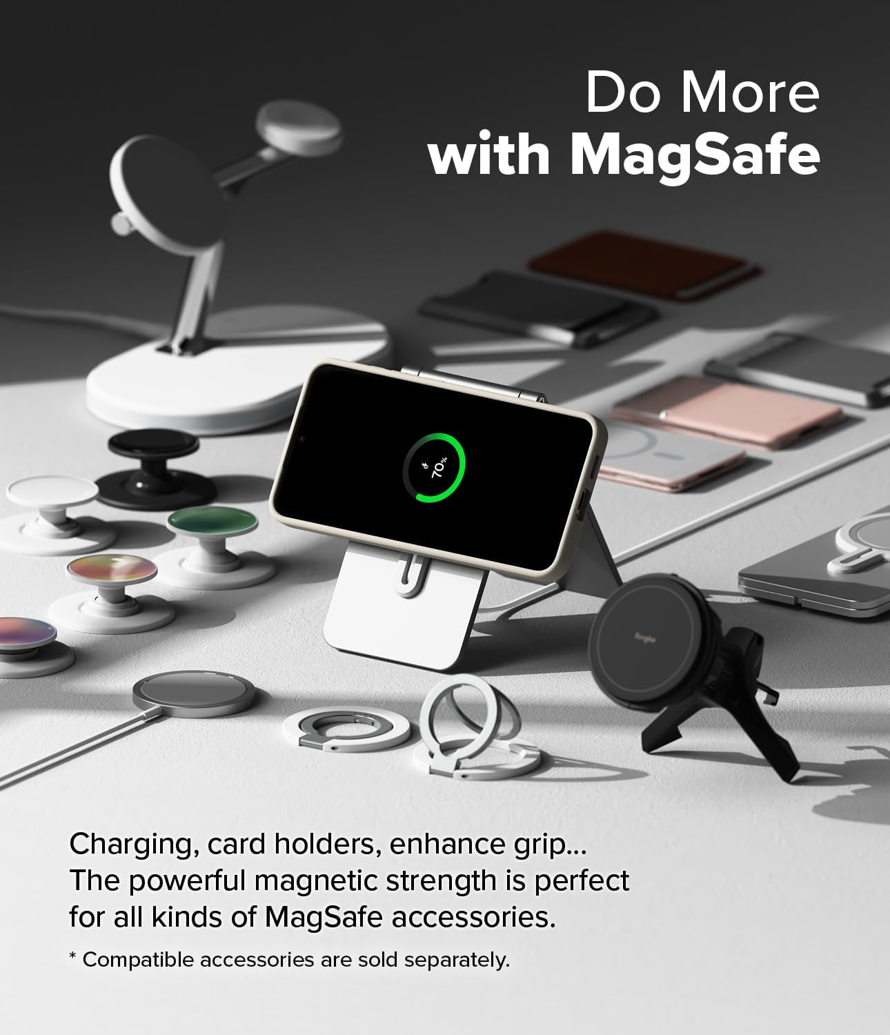 Ringke Silicone Magnetic [Compatible with MagSafe] Designed for Samsung Galaxy S25 Case, Feels Velvety Soft Lightweight Slim Cute Phone Cover - Stone