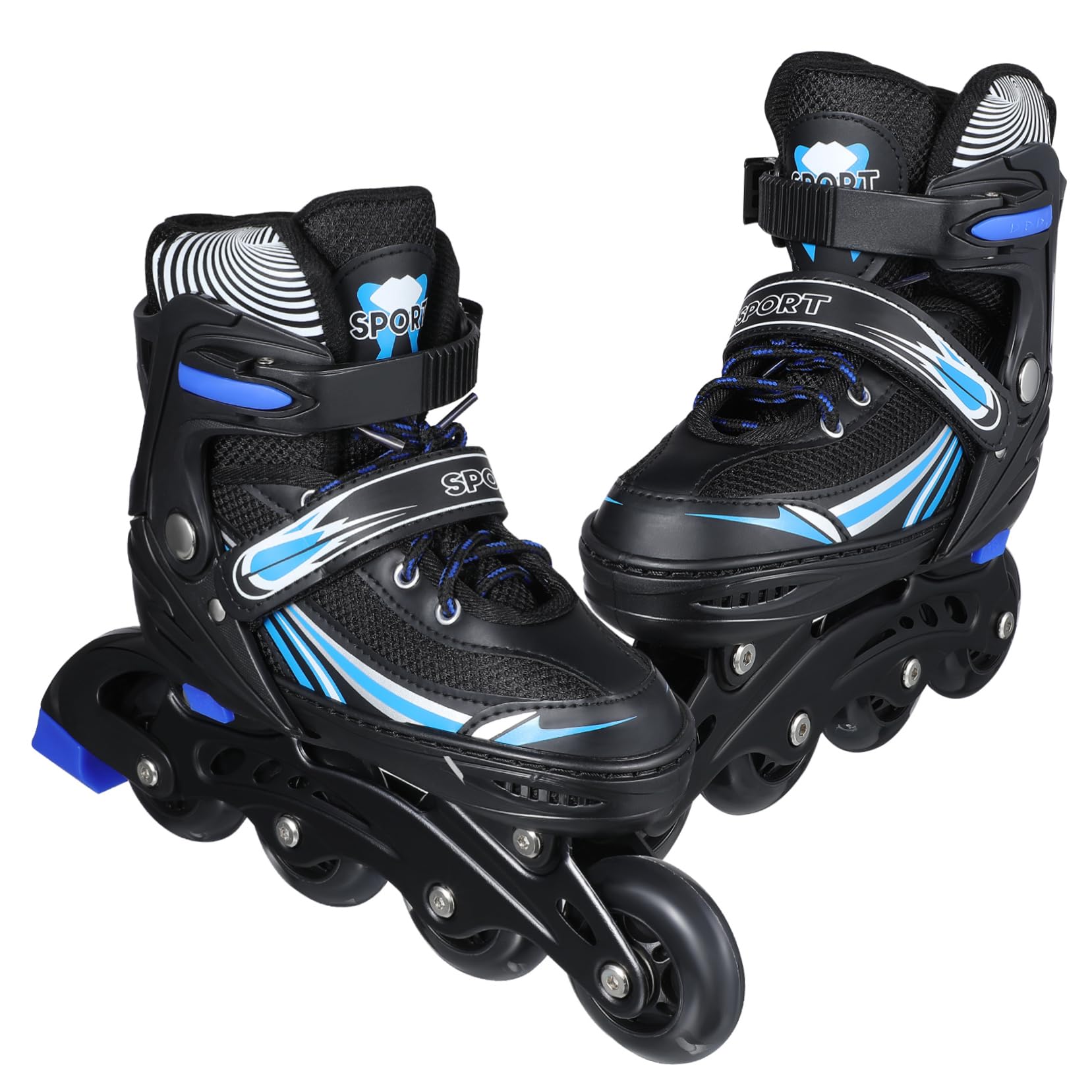 BESPORTBLE Adult Inline Skates Comfort Fit Adjustable Size for Men Women for Hockey