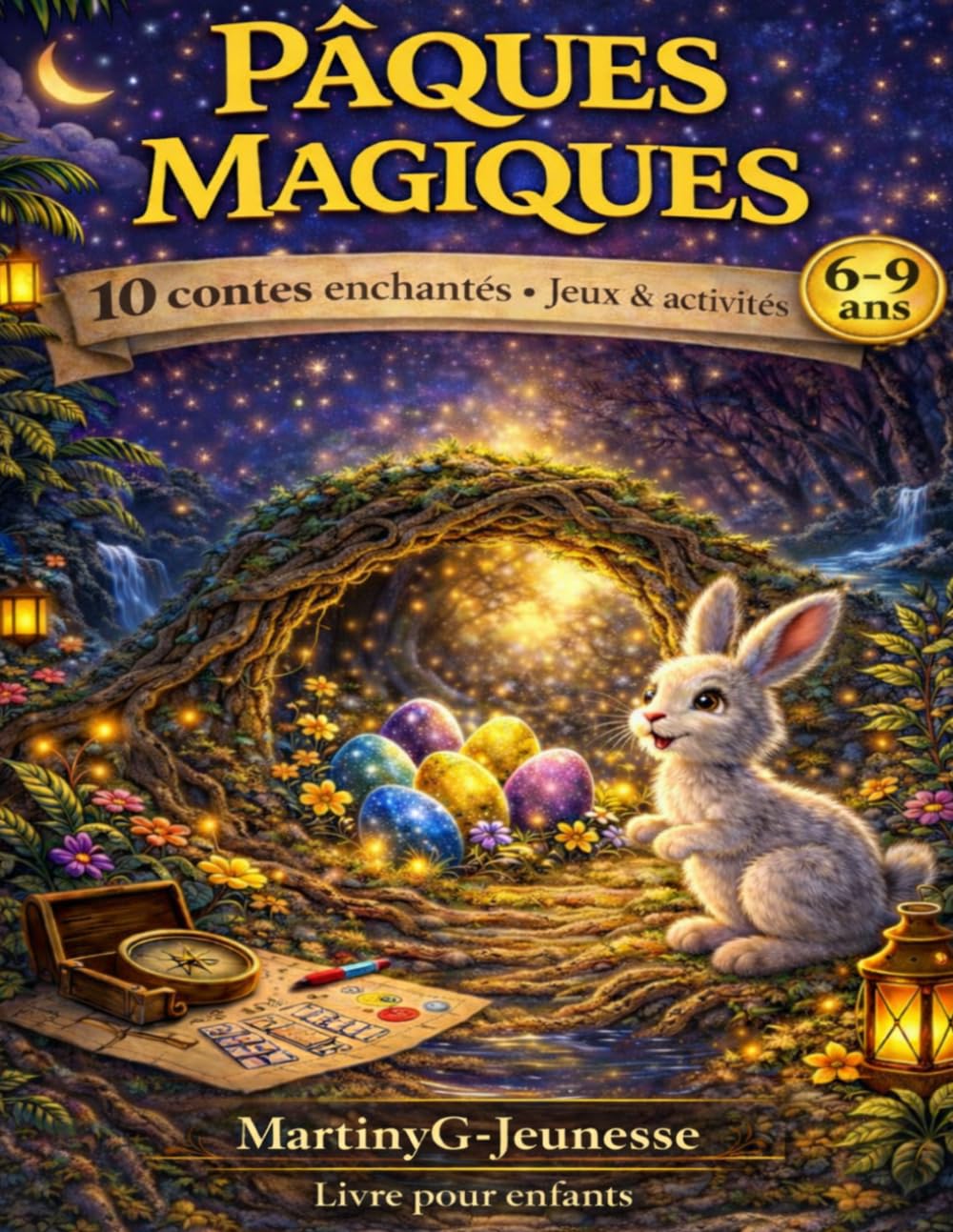Pâques magiques pour enfants de 6 7 8 9 ans Contes, Jeux et oeufs enchantés: 10 contes merveilleux et activités créatives pour enfants – Une aventure ... et le lapin gardien (Les petites lumières)