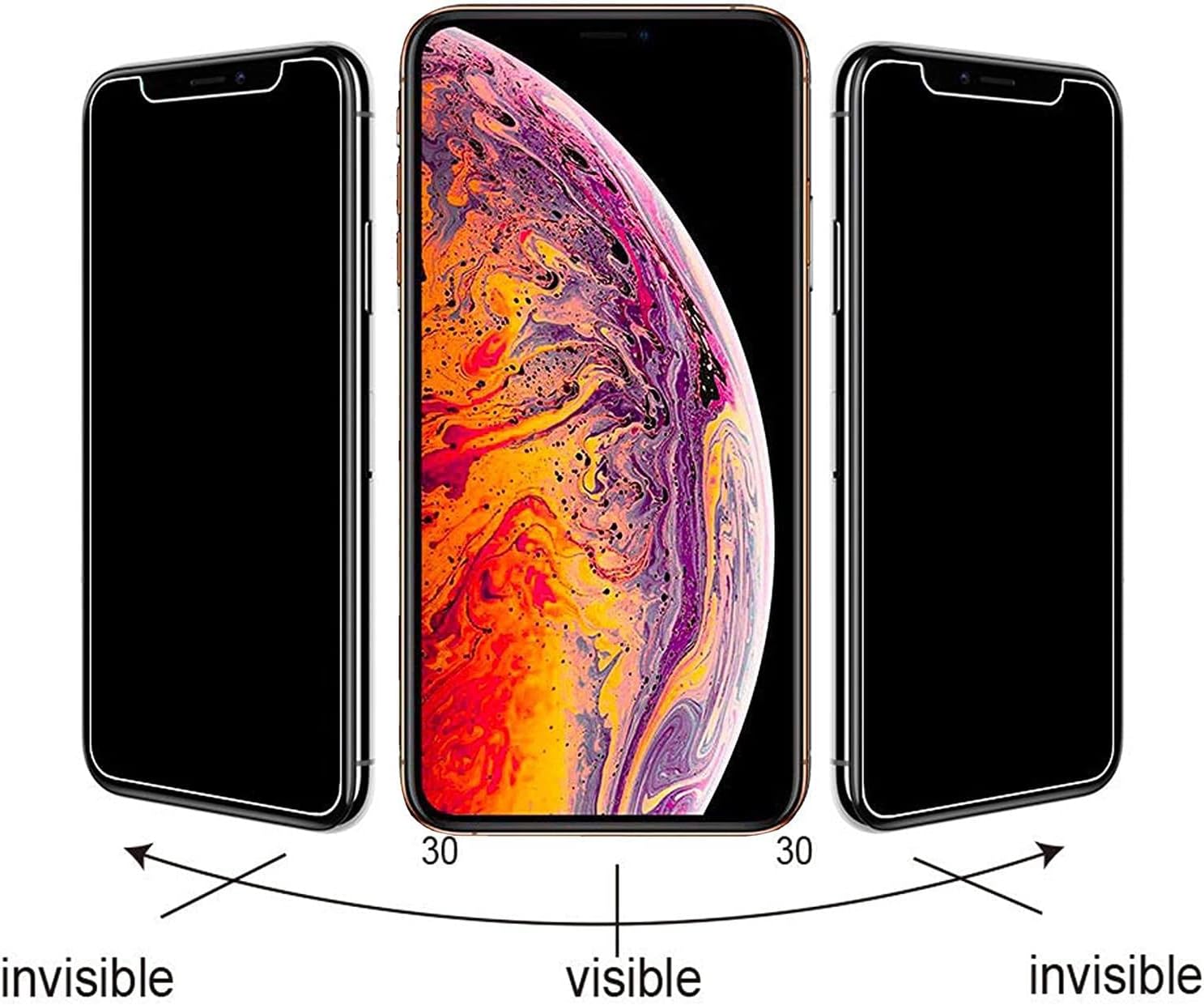 Ailun 2 Pack Privacy Screen Protector for iPhone 11 Pro Max/Xs Max image 4