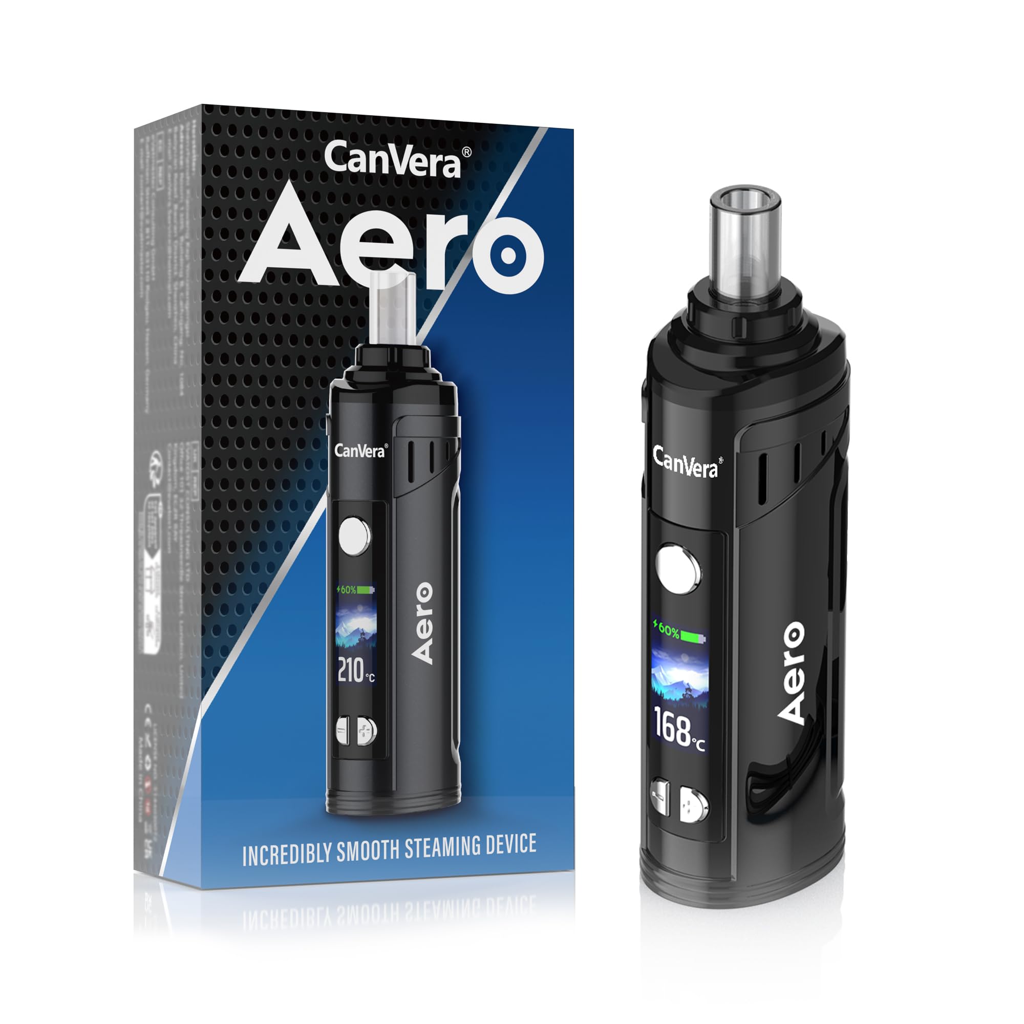 Vaporizer Kräuter | Duales Heizsystem | Haptischen Feedbacks | Präziser Temperatureinstellung | Keramik Kammer | LCD Farb Display | Timer
