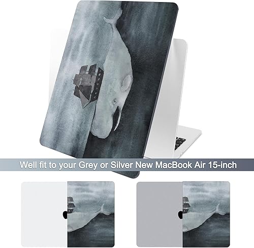 Miniatura 194 de Batianda Funda prémium para MacBook Air de 15 pulgadas 2025 M4 2024 2023 con chip M3 M2 modelo A3241/A3114/A2941, carcasa rígida diseñada