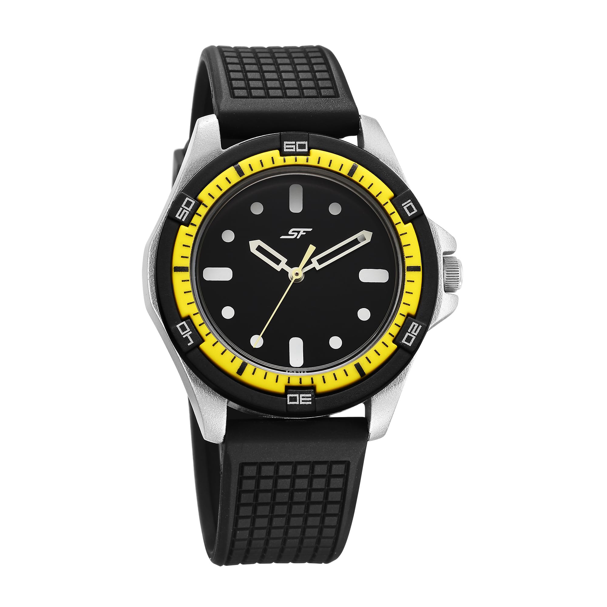 SF Sporty Black Dial Polyurethane Strap Watch for Men-7930PP22W (B0C8J5CCZK) Amazon Price History, Amazon Price Tracker