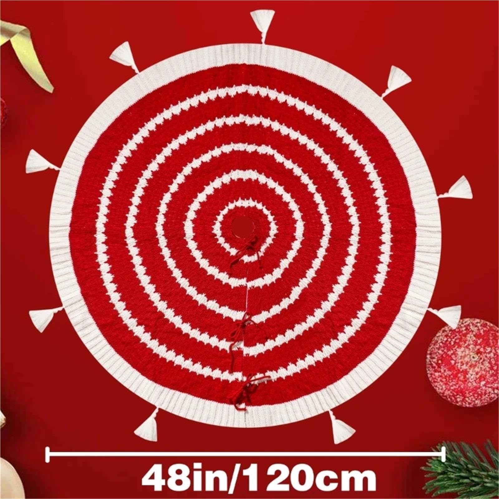 Tapis de Sapin Jupe d'arbre de Noël 120 cm diamètre