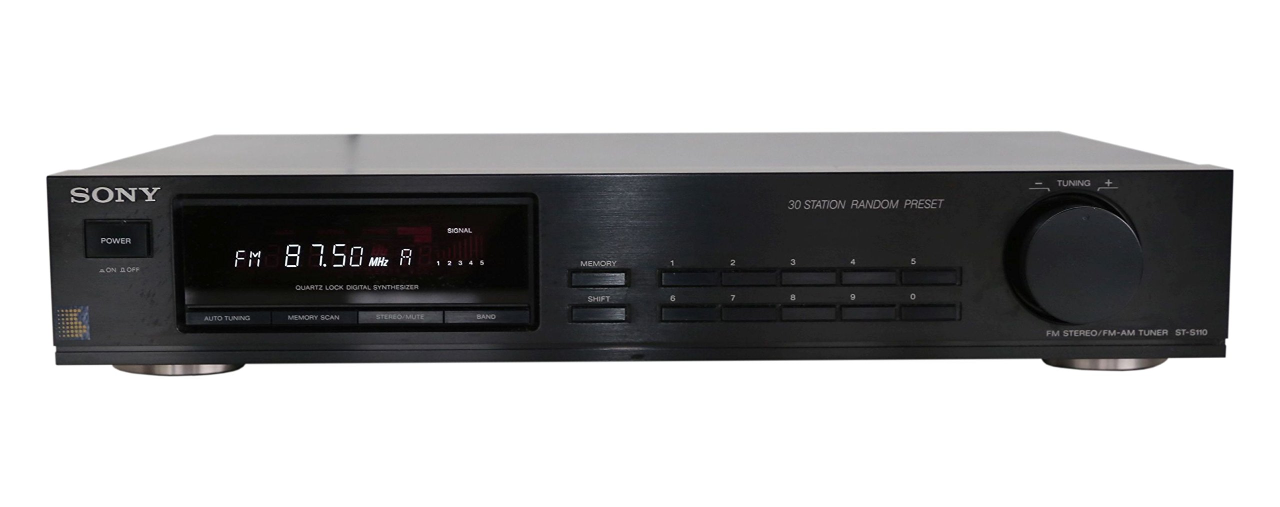 Sony ST-S 110 Stereo Tuner in schwarz