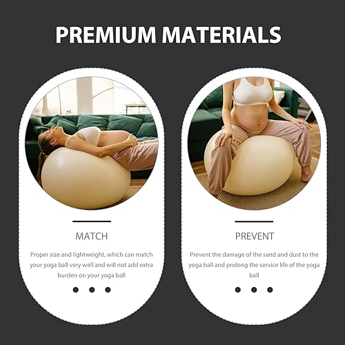 Miniatura 7 de BESPORTBLE Cubierta de bola de equilibrio, cubierta de bola de ejercicio, cubierta de bola de entrenamiento lavable, protector de pelota