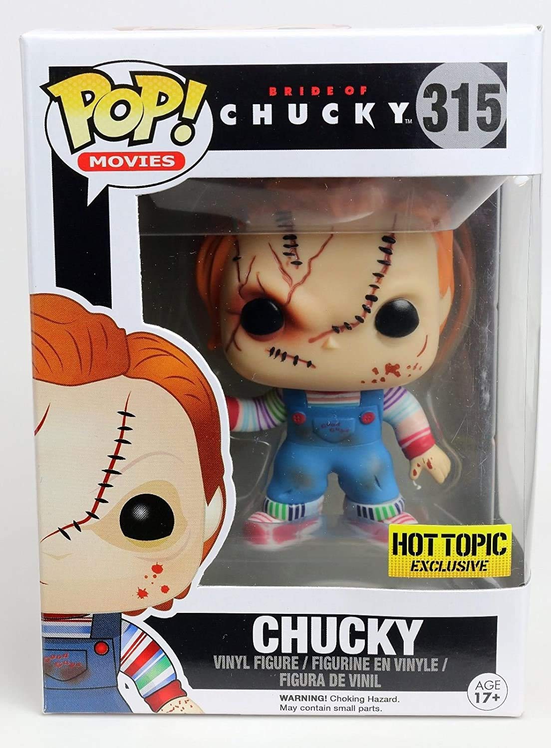 Funko - Figurine Bride of Chucky - Scarred Chucky Exclu Pop 10cm - 0849803087494