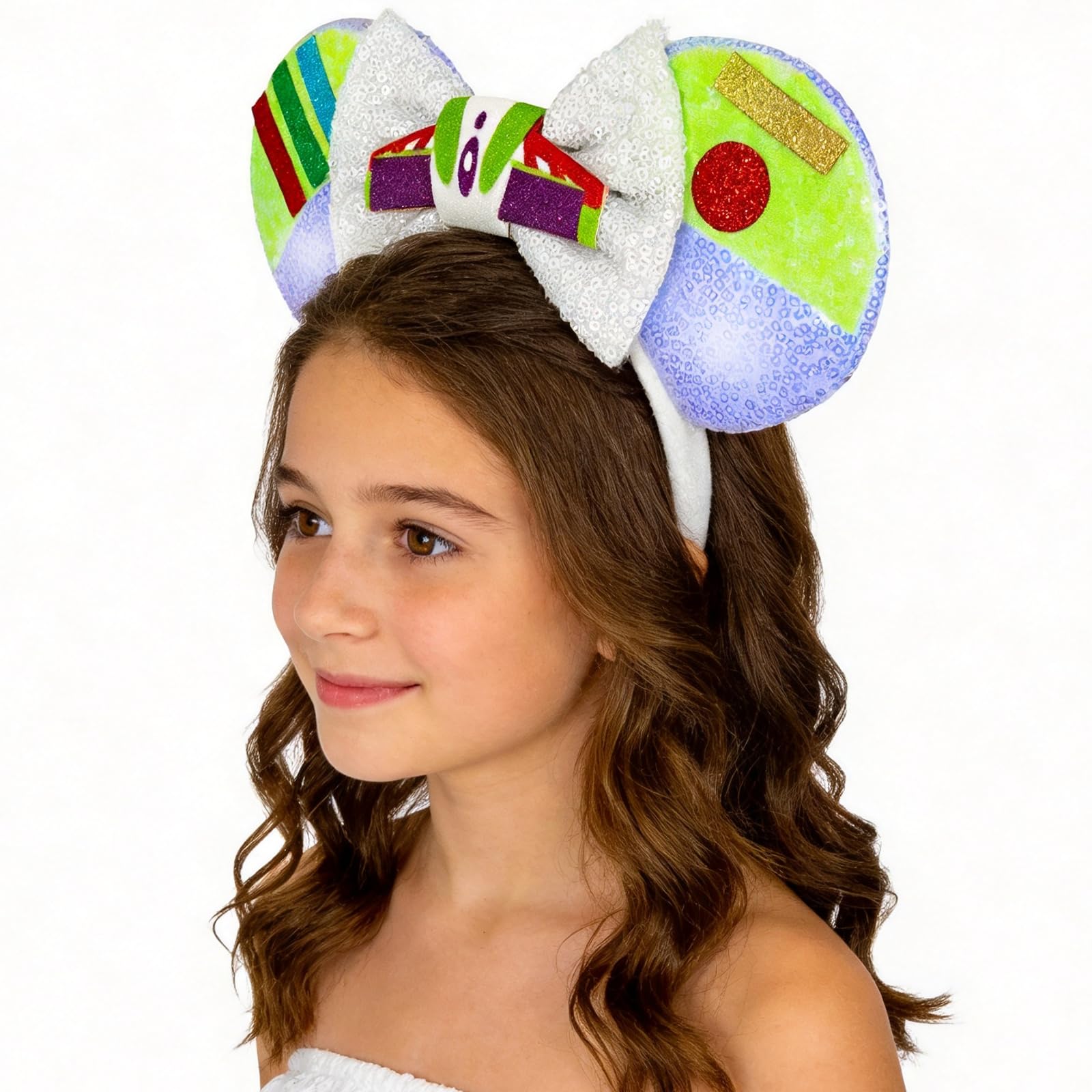 Mouse Ears Headbands with LED Light Sequin Headbands Park Ears for Party Favors Cosplay Accessories