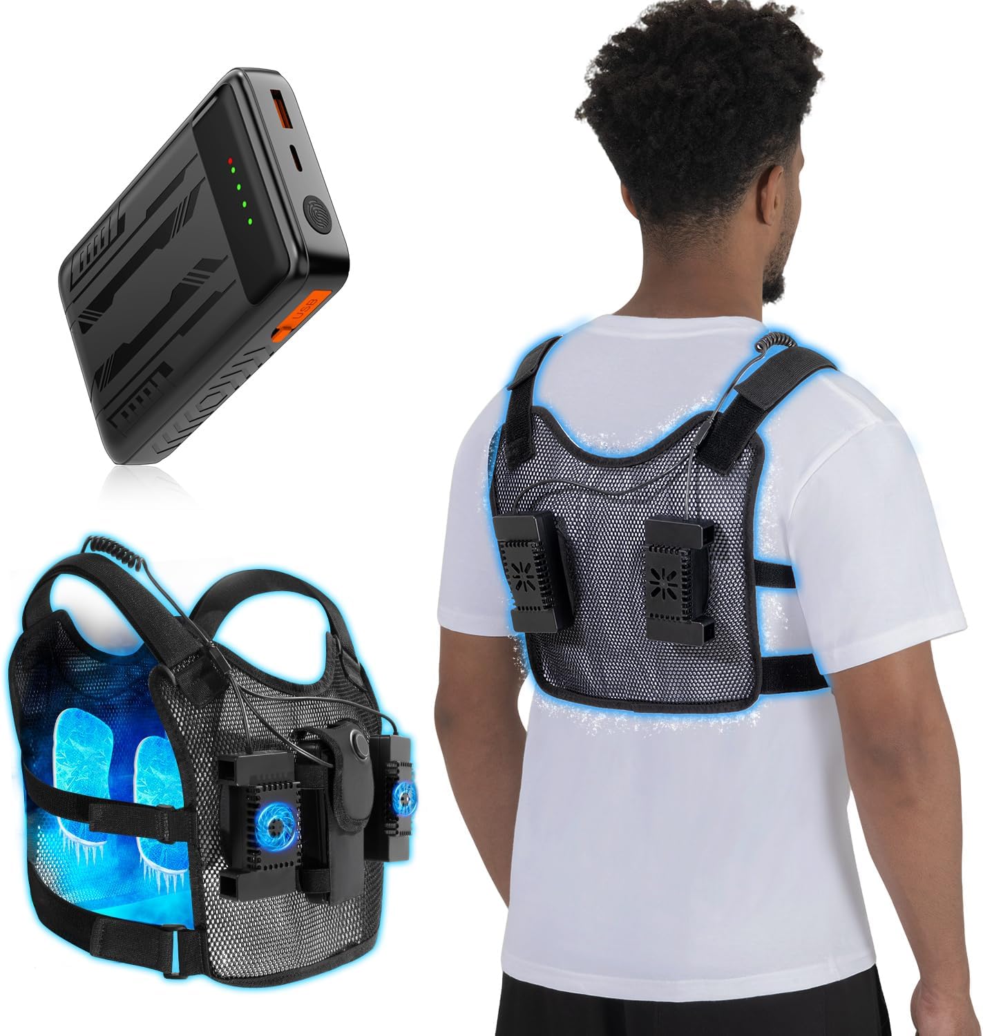 ペルチェ ベスト 冷却ブレート付き 4つ【2025業界初登場&ペルチェ素子搭載&30000mAh大容量】 冷却ベスト バッテリーセット USB給電式 強弱モード 最大-28℃冷やす 空調冷却服 薄型&コンパクト フリーサイズ 静音稼働 ワークマン 冷感インナー 空調ウェアと併用可 水冷服 現場 外仕事 Amazonで販売中 ペルチェ ベスト 冷却ブレート付き 4つ【2025業界初登場&ペルチェ素子搭載&30000mAh大容量】 冷却ベスト バッテリーセット USB給電式 強弱モード 最大-28℃冷やす 空調冷却服 薄型&コンパクト フリーサイズ 静音稼働 ワークマン 冷感インナー 空調ウェアと併用可 水冷服 現場 外仕事 Amazonで販売中