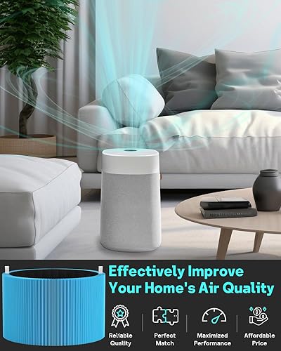 Miniatura 6 de Leemone Paquete de 2 filtros Blue Pure 211i Max AllergenBlock de repuesto compatibles con Blue Pure 211i Max Air Puri-fier, H13 True HEPA y filtro