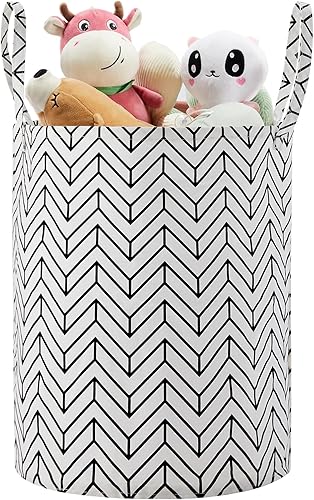 Cesta de almacenamiento grande para niñas y niños, cesta de lavandería plegable con asas largas, contenedores de juguetes para guardería, decoración