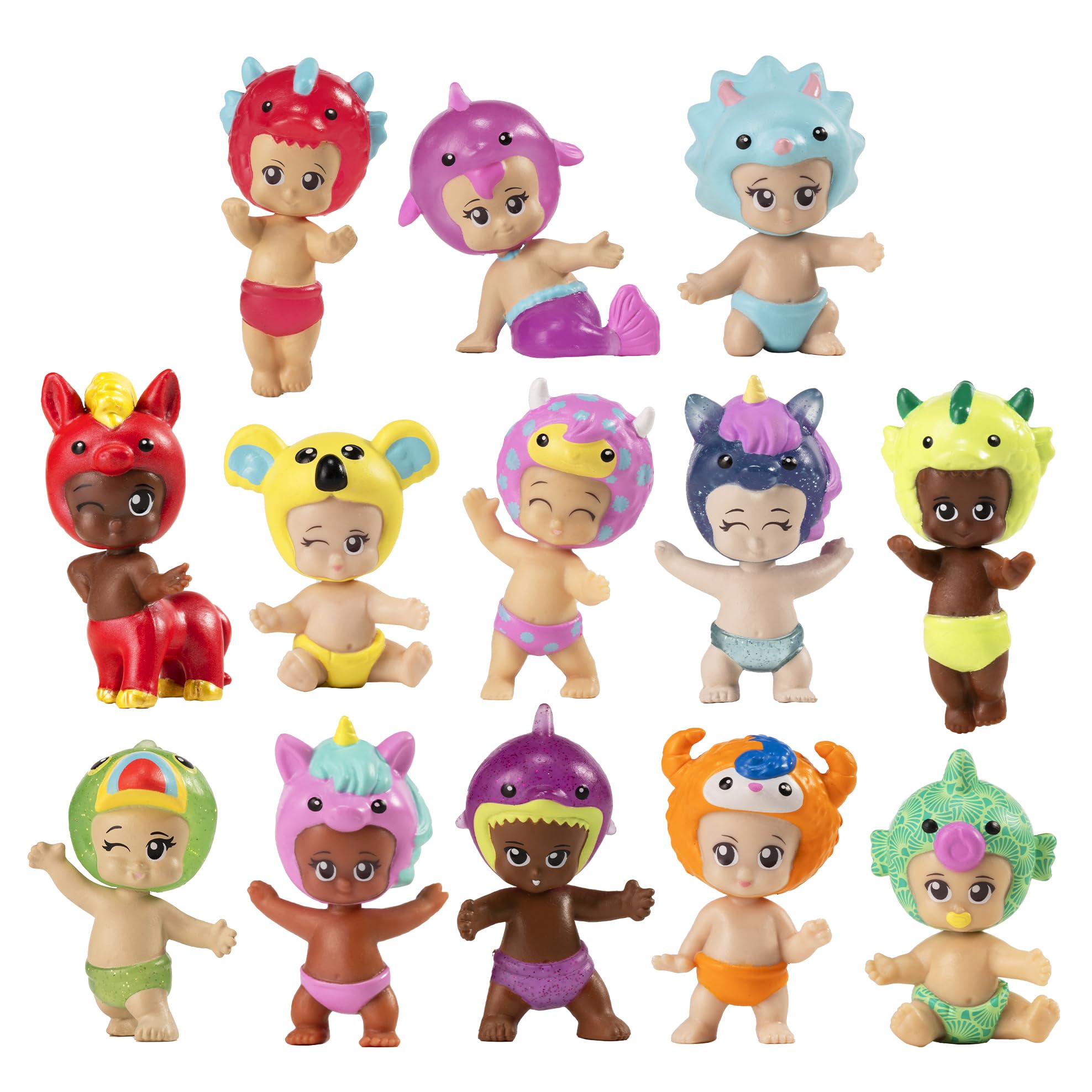 Amazon.com: BANDAI Paquete de 5 Bibi Chibis ELB93407 : Juguetes y