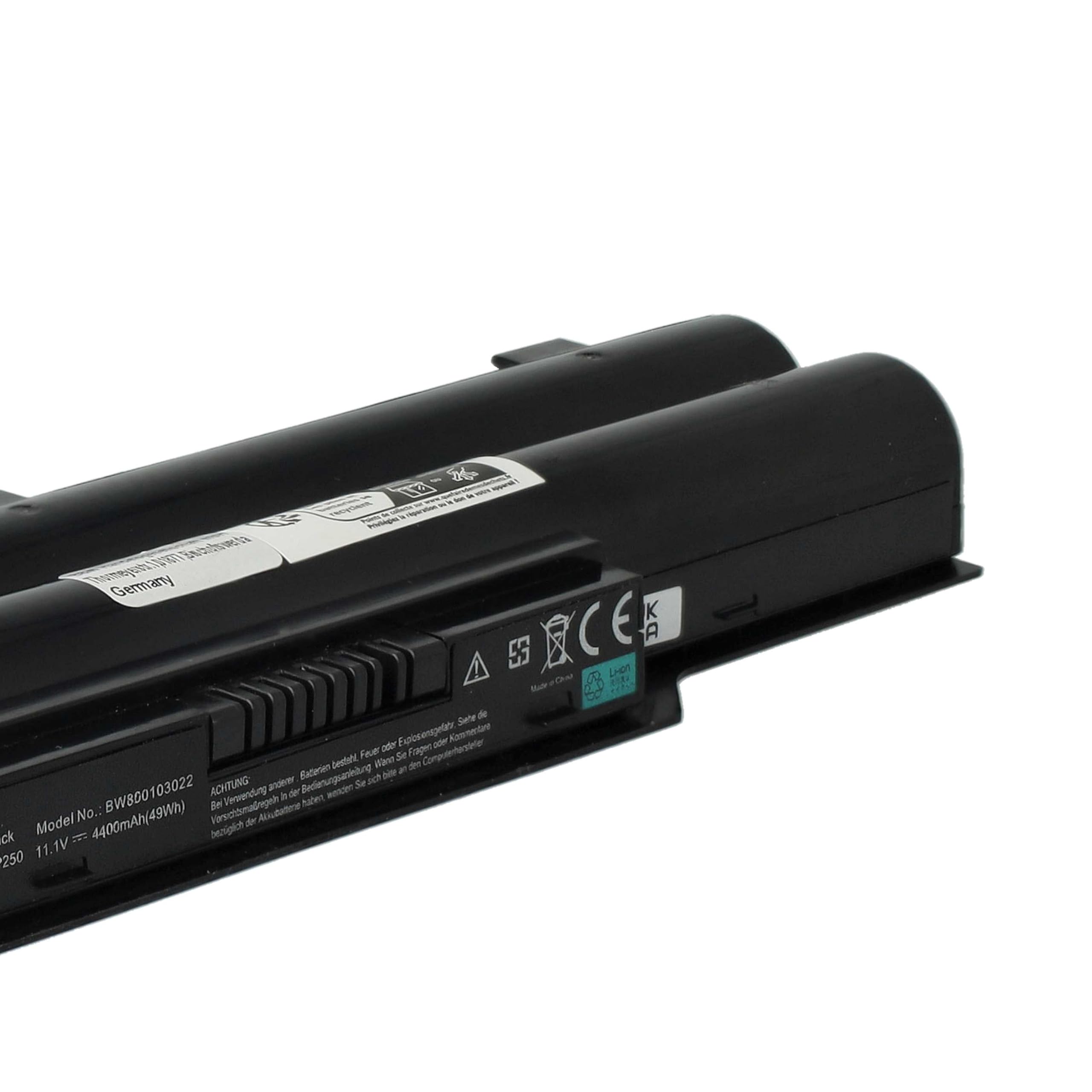 Vhbw Batteria Compatibile Per Notebook Fujitsu Siemens LifeBook – 4400mAh, 11,1V, Lunga Durata E Sicura - 3