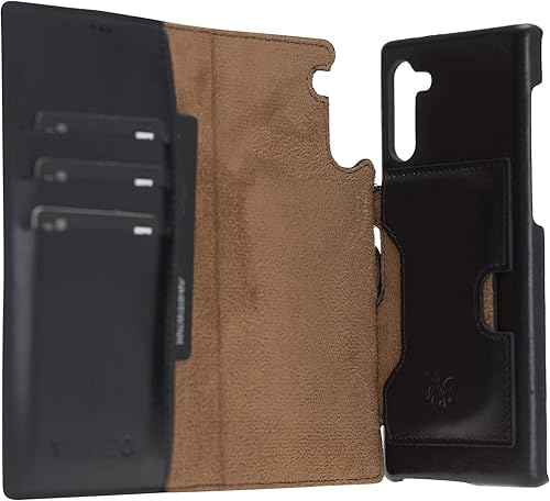 Venito Florence - Funda de piel tipo cartera compatible con Samsung Galaxy Note 10, extra segura con bloqueo RFID, cartera desmontable para teléfono Venito Florence - Funda de piel tipo cartera compatible con Samsung Galaxy Note 10, extra segura con bloqueo RFID, cartera desmontable para teléfono