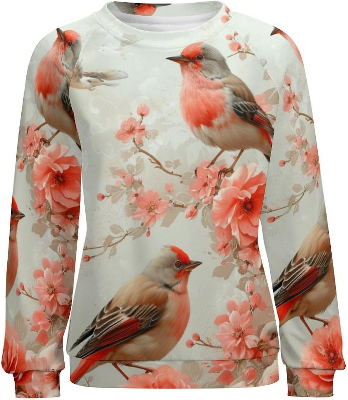 Womens Long Sleeve Tops Y2k Japanese Art Print Sweatshirts Fall Pullover for Women Crewneck Vintage Shirts Boho Tops - Image 3