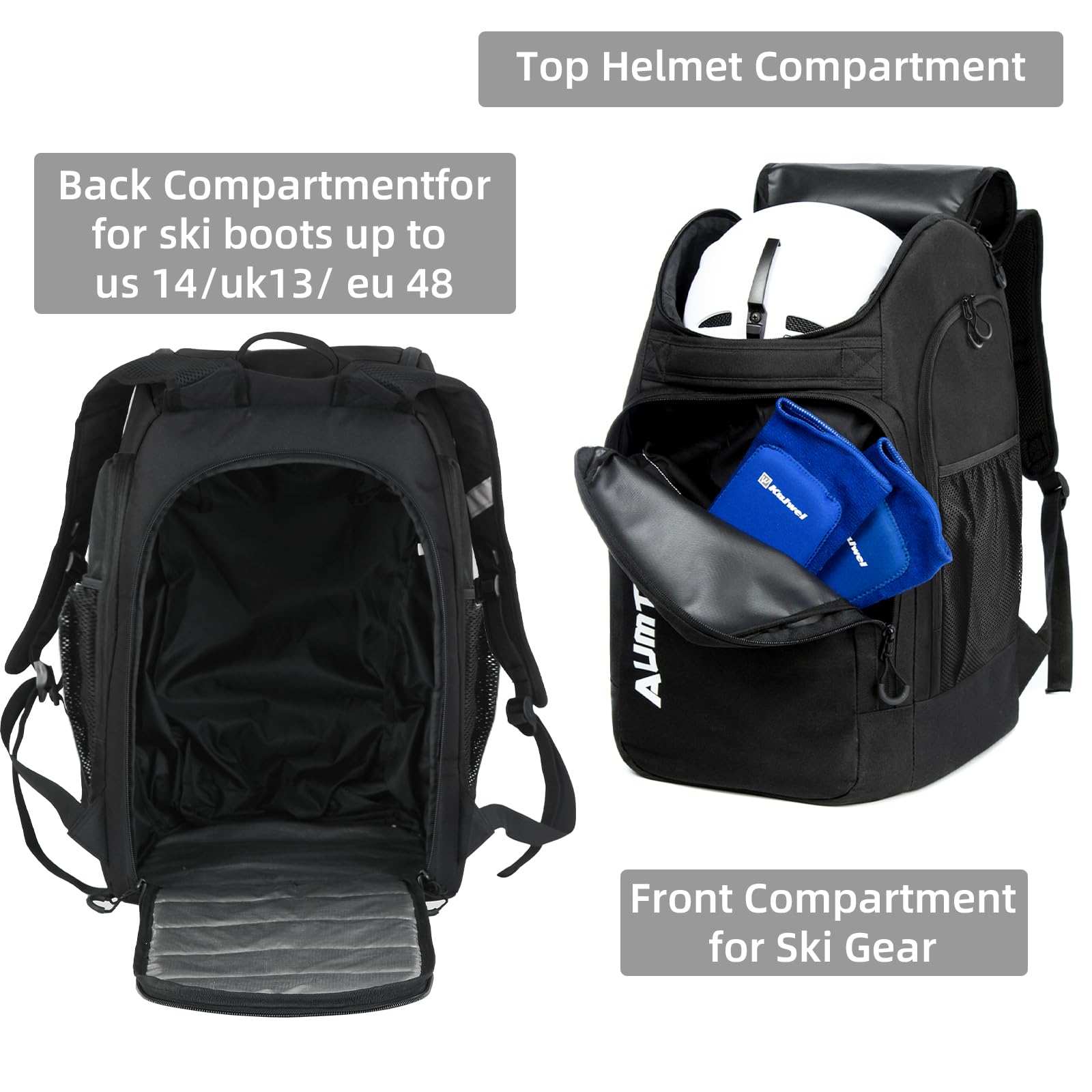 Borsa Porta Sci Doppia Borsa Per Scarponi Da Sci, Zaino Da Viaggio