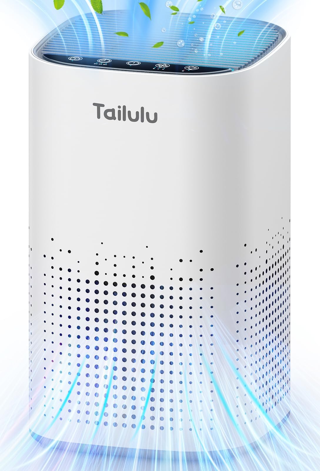 Tailulu H13 Ture HEPA Air Purifiers for Home Large Room up to 1500ft² | Air Cleaner with 360°Air Inlet, 15dB Sleep Mode, Speed Control, Night Light, Timer, for Odor Dust Smoke