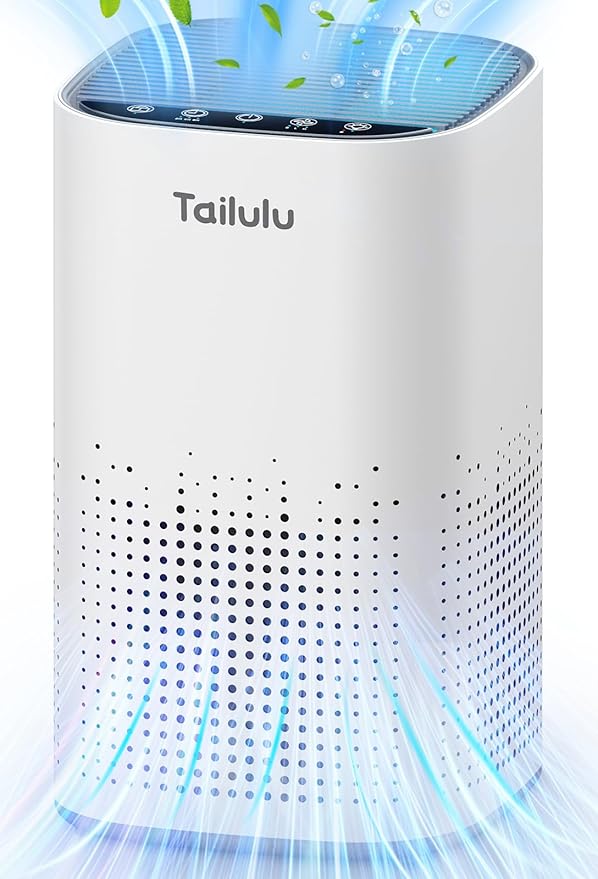 Air Purifiers for Home Large Room up to 1500ft², Tailulu H13 True HEPA Air Purifier for Pets Dust Odor Smoke