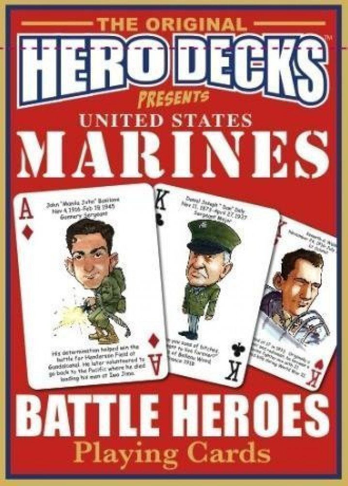 HeroDecks - U.S. Marines Battle Heros Playing Cards - USMC