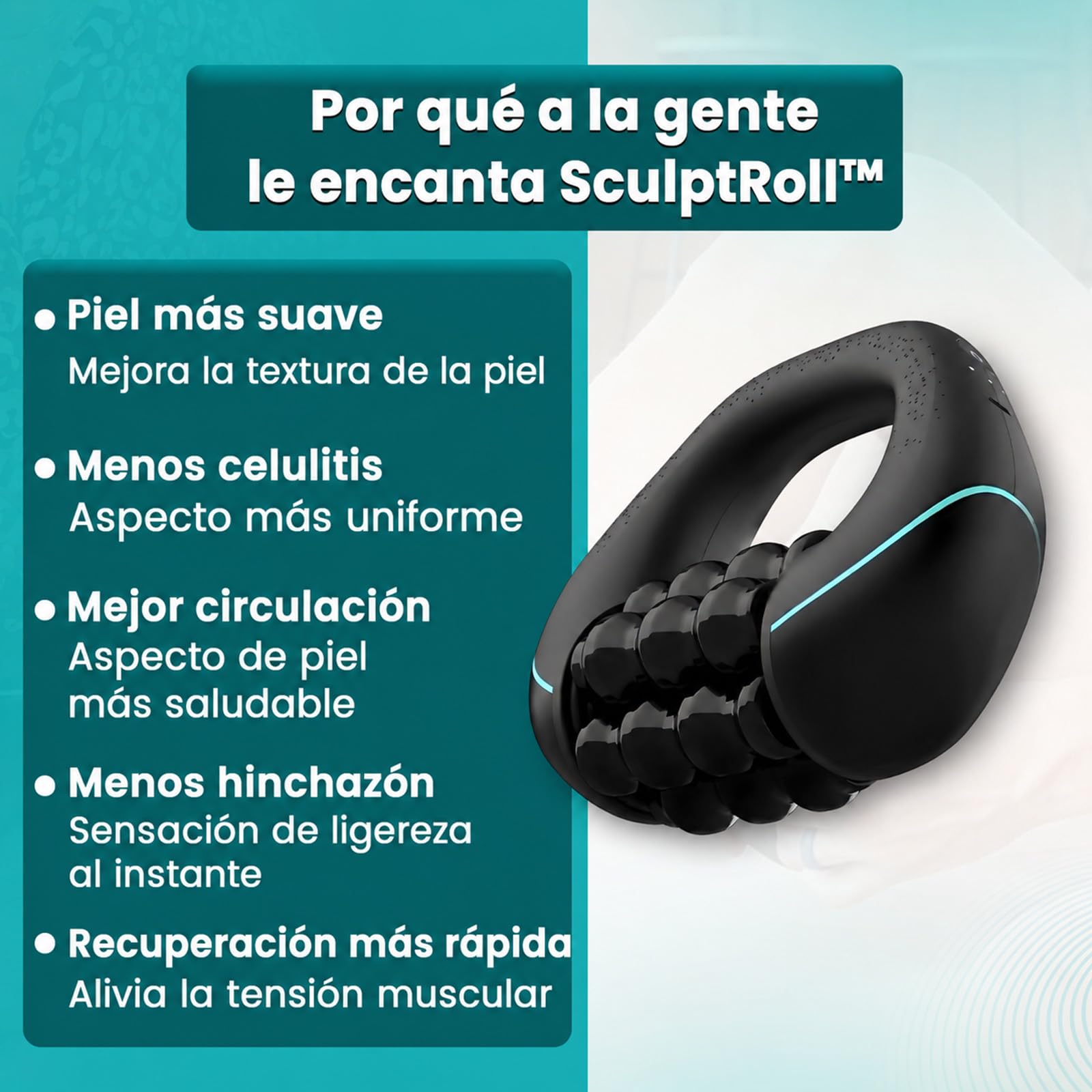 Marvixor Roller Anticelulitico, Rodillo Masajeador Eléctrico Corporal con 3 Niveles, 6 Barras Giratorias y 21 Nodos, Masajeador para Piernas, Muslos, Glúteos, Brazos y Relajación Muscular